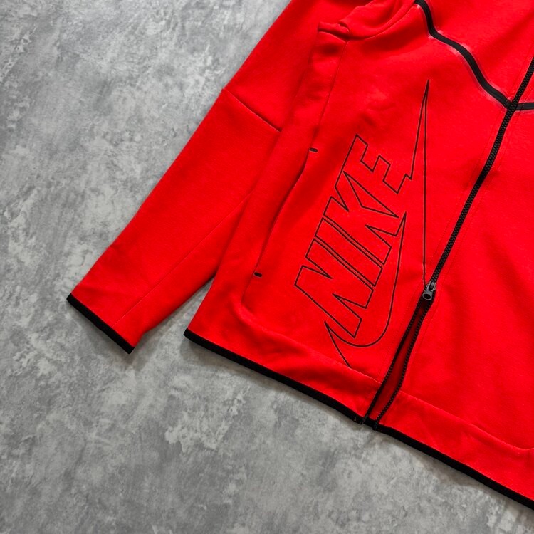 Nike Tech Fleece New Season Full Zip Hoodie/Red2