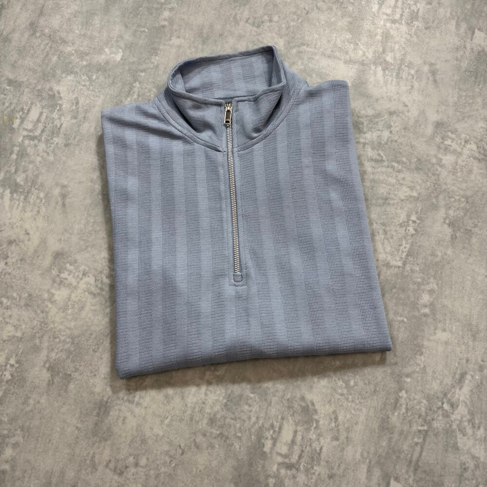 Zara Half Zip New Season Sweatshirt/Mavi