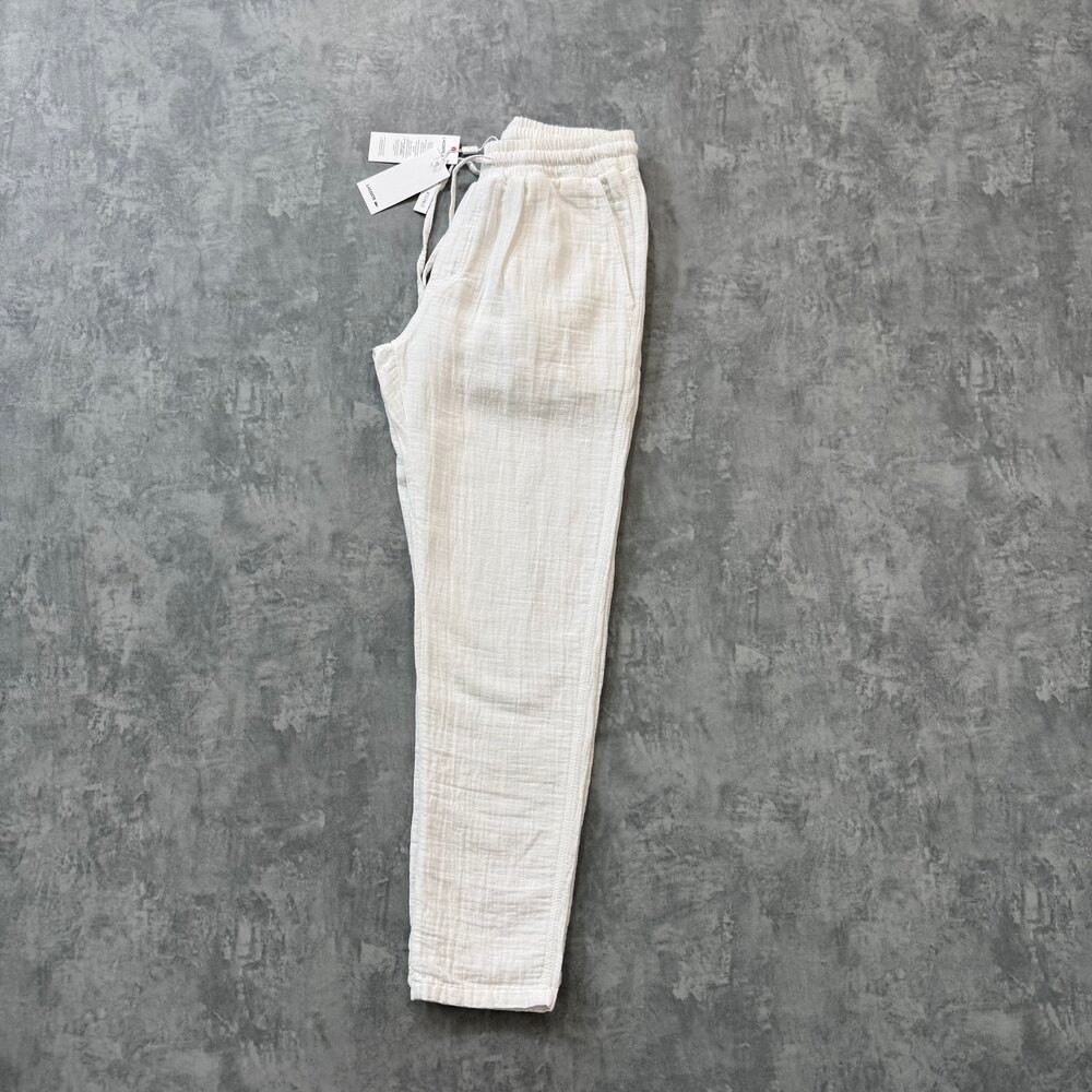 L.Premium Nakış Logo Pantolon/Beyaz image