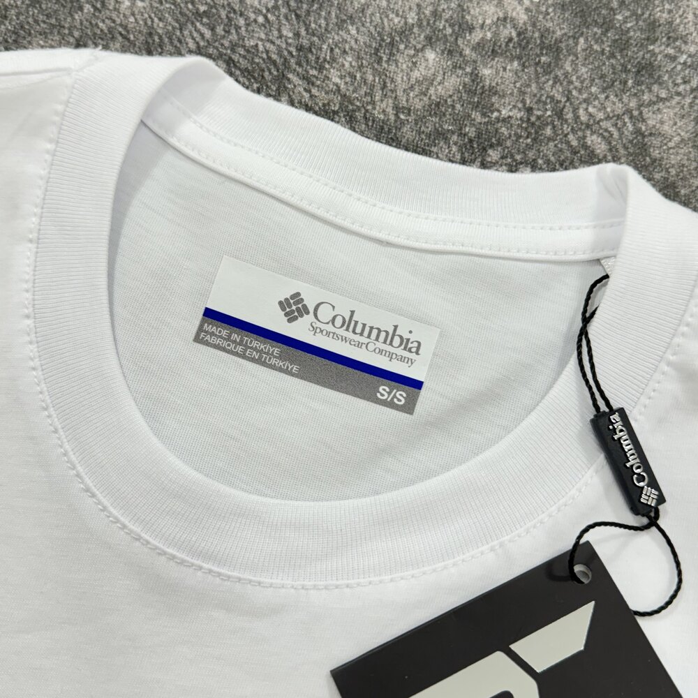 Columbia Big Print Basic T-Shirt/Beyaz