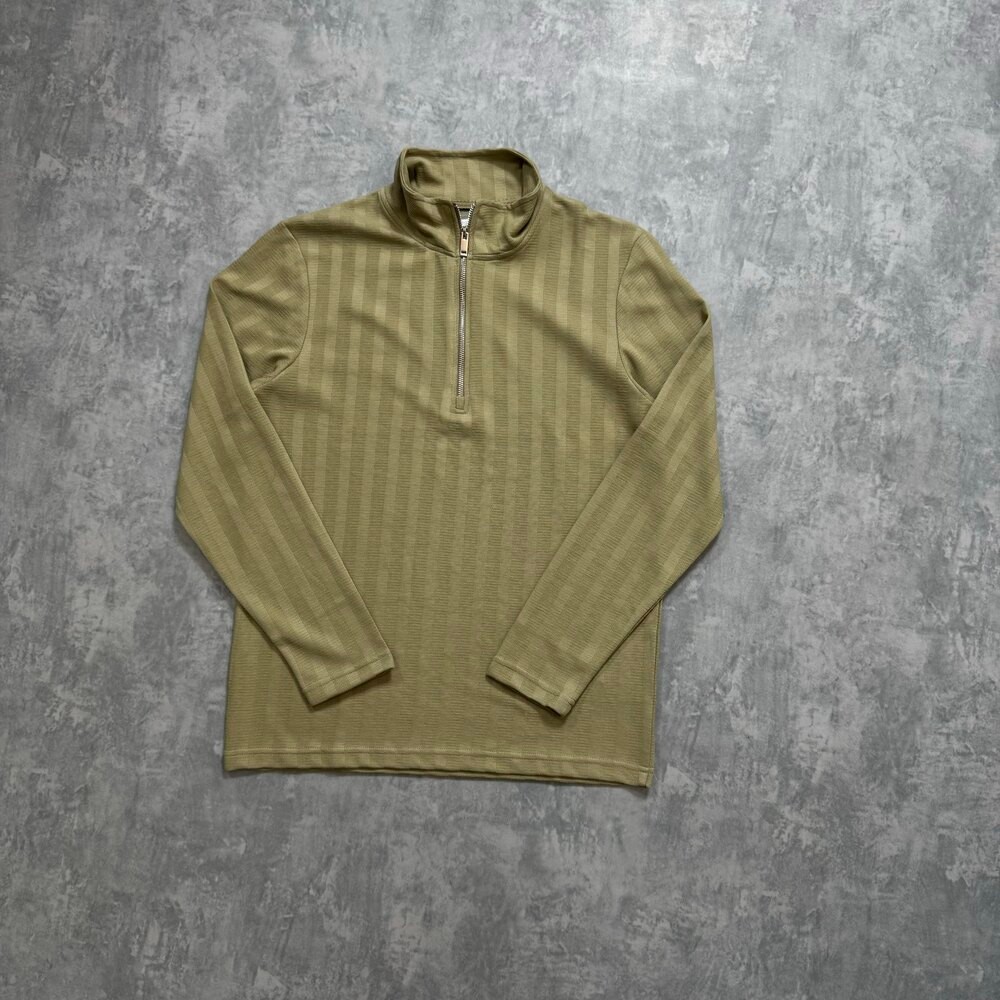 Zara Half Zip New Season Sweatshirt/Yeşil