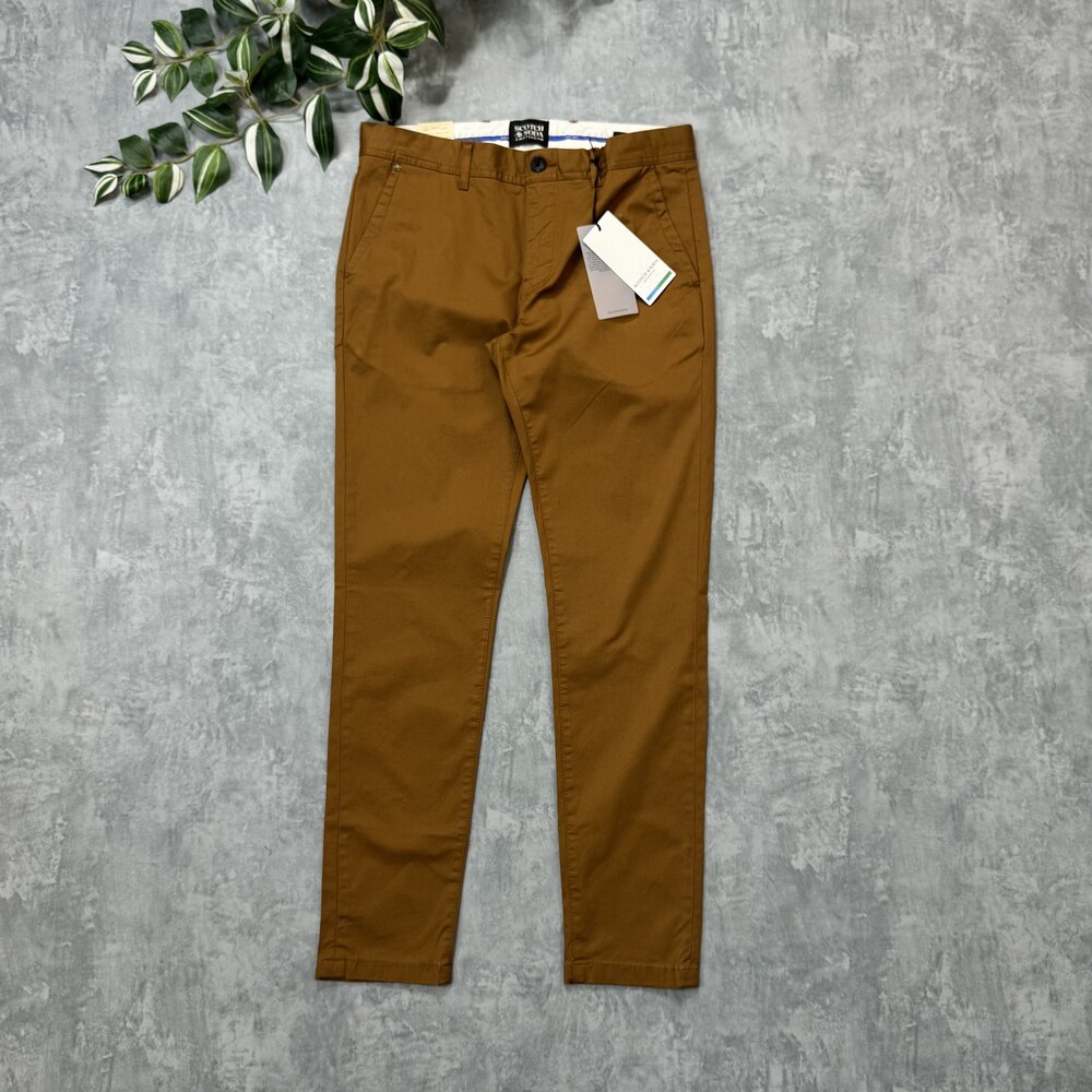 Scotch & Soda Orj Gabardin Pantolon/Taba image
