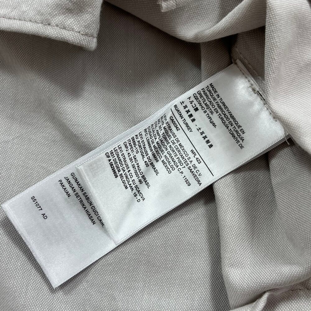 Levis Çıtçıtlı Gömlek/Açık Gri
