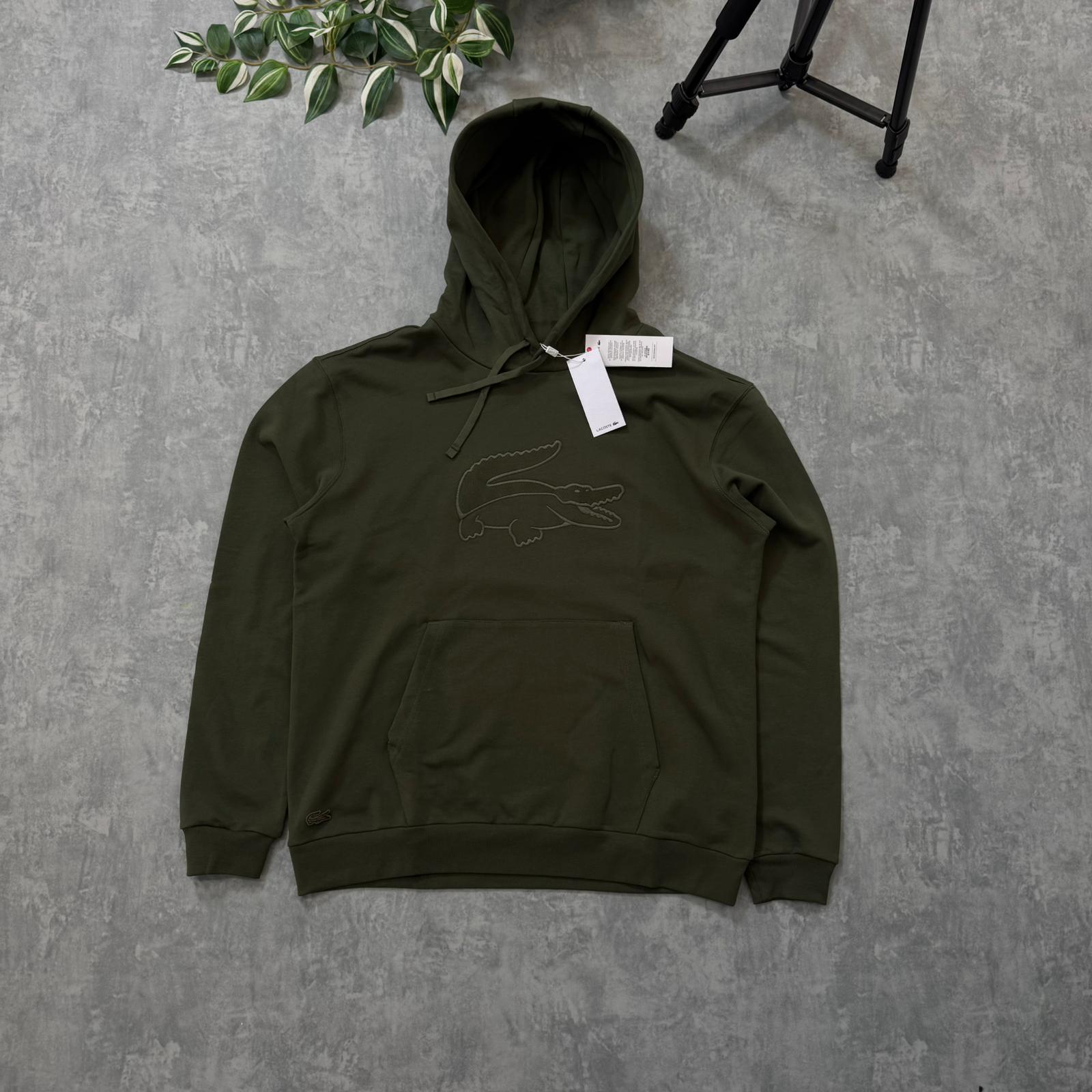 L.Premium Nakış İşleme Hoodie  - Haki main variant image