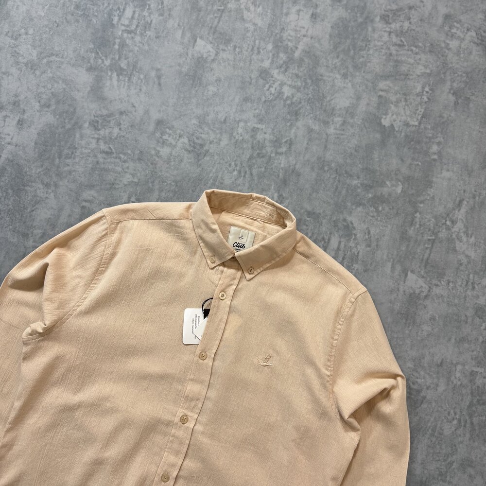 B.premium Keten Gömlek/Bej