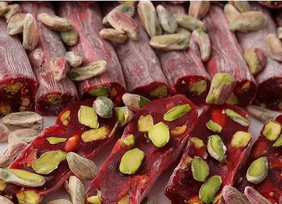 Extra Bol Antep Fıstıklı Narlı Fitil Parmak Lokum - 1 KG