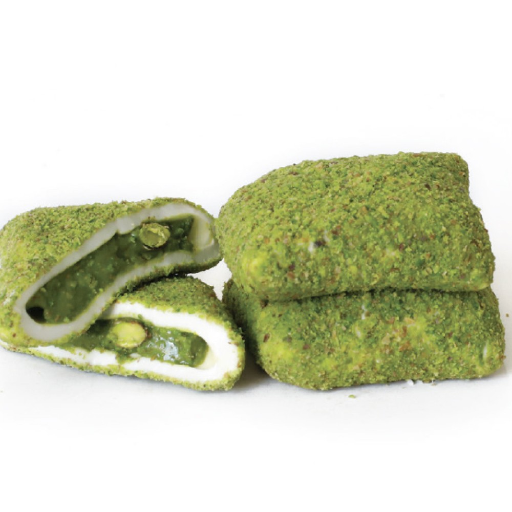 Antep Fıstık Ezme Dolgulu Sütlü Bohça Lokum - 1 KG