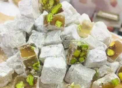 Extra Bol Antep Fıstıklı Çifte Kavrulmuş Pudra Şekeri Kaplı Lokum