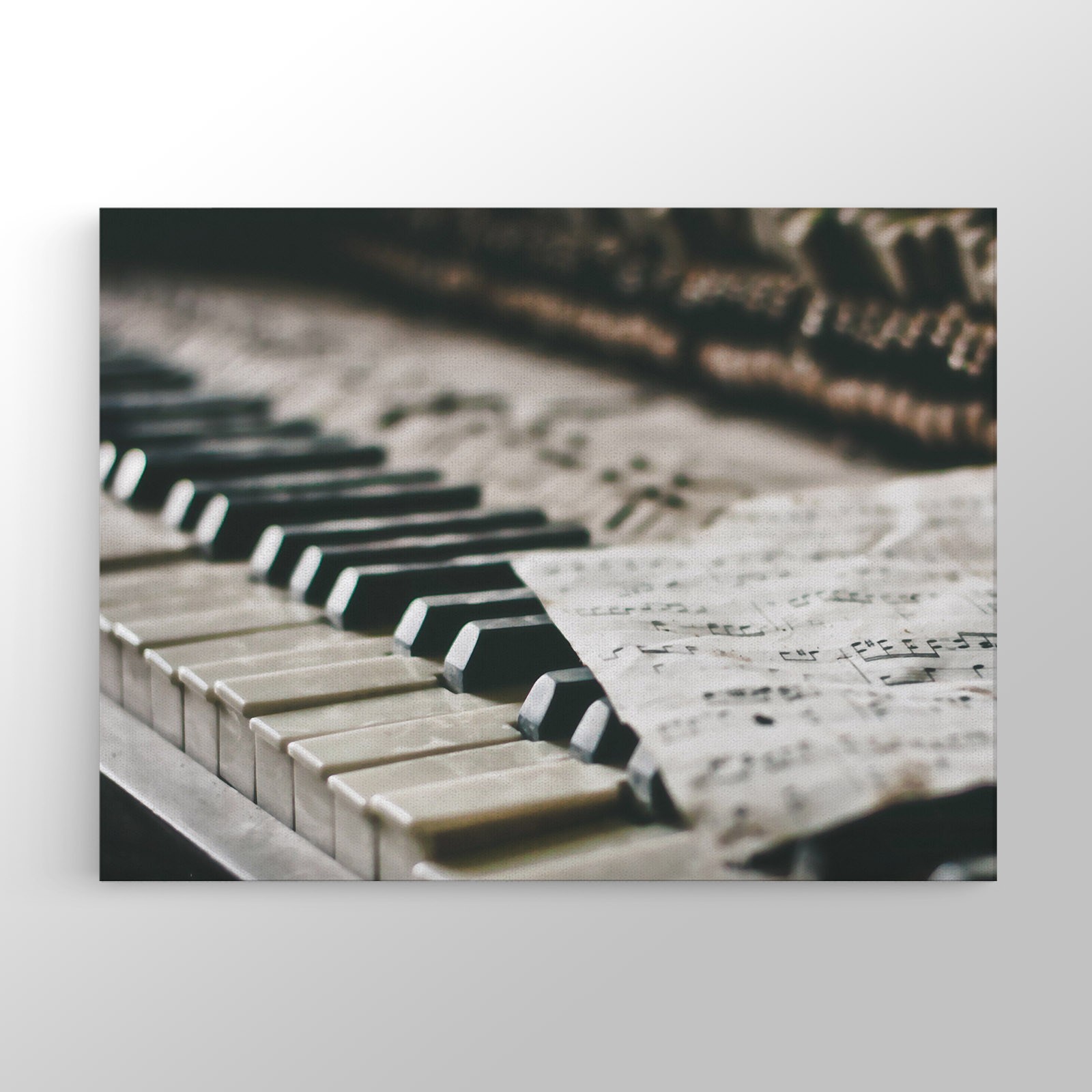 Piyano Müziği Kanvas Tablo