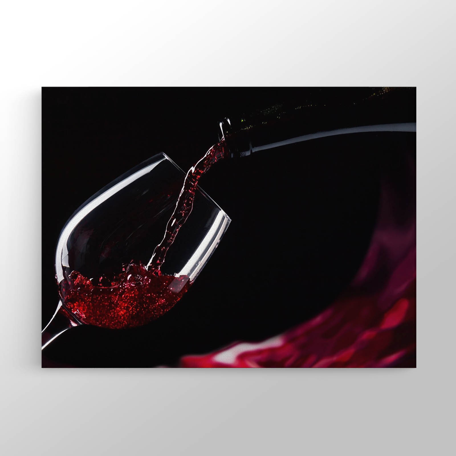 Kırmızı Şarap Kadehi Kanvas Tablo