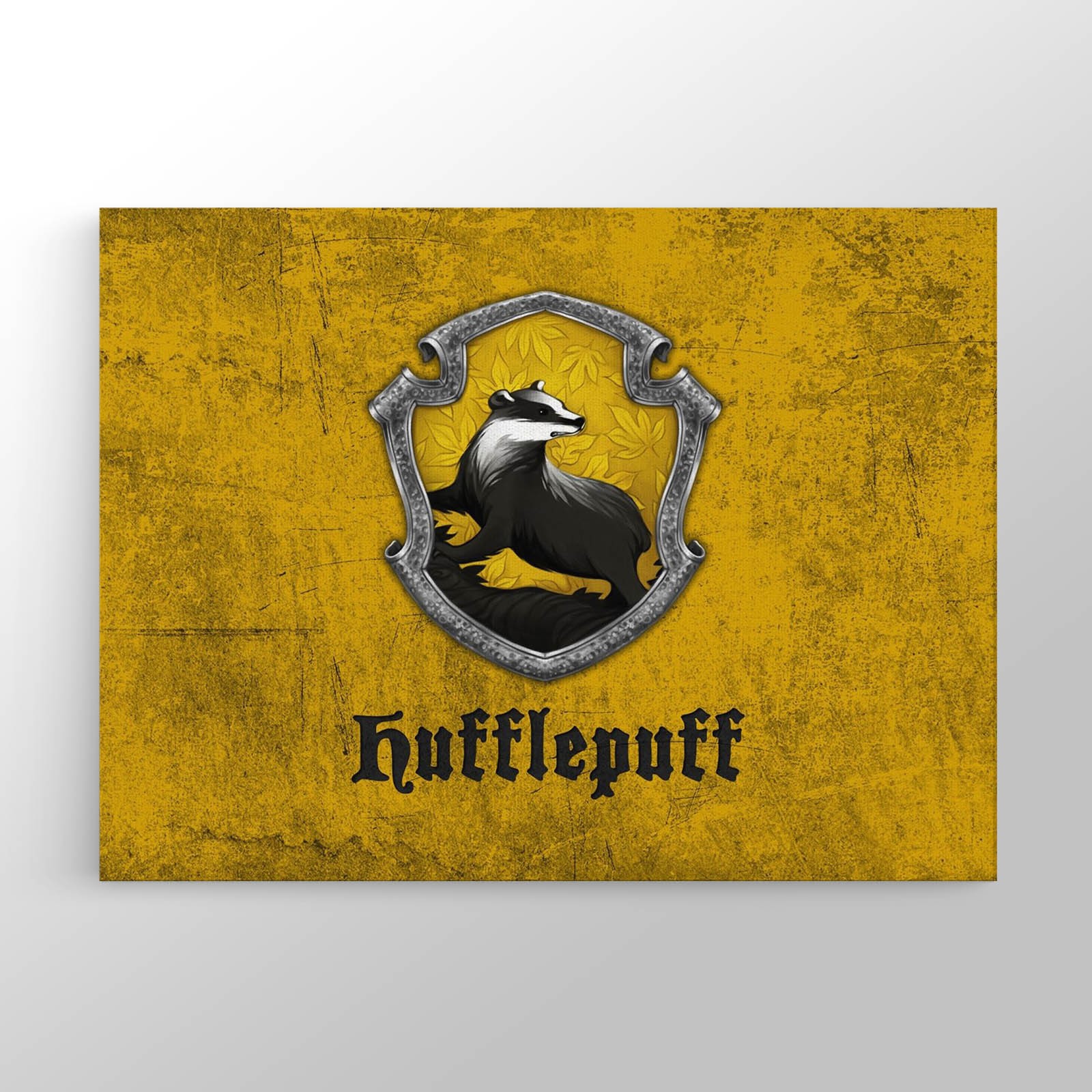 Hufflepuff Logo Kanvas Tablo