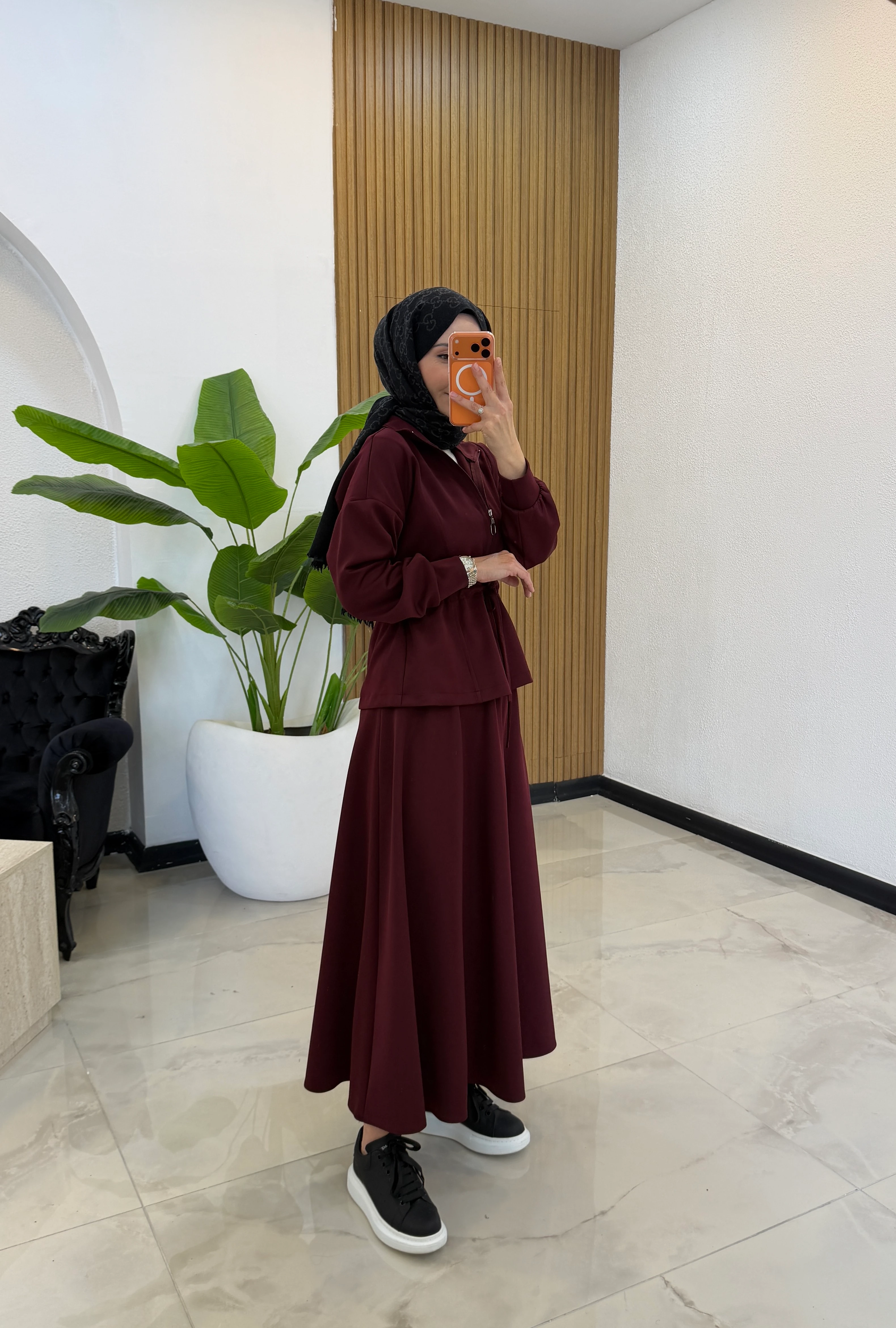 LOLİTA SCUBA TAKIM BORDO