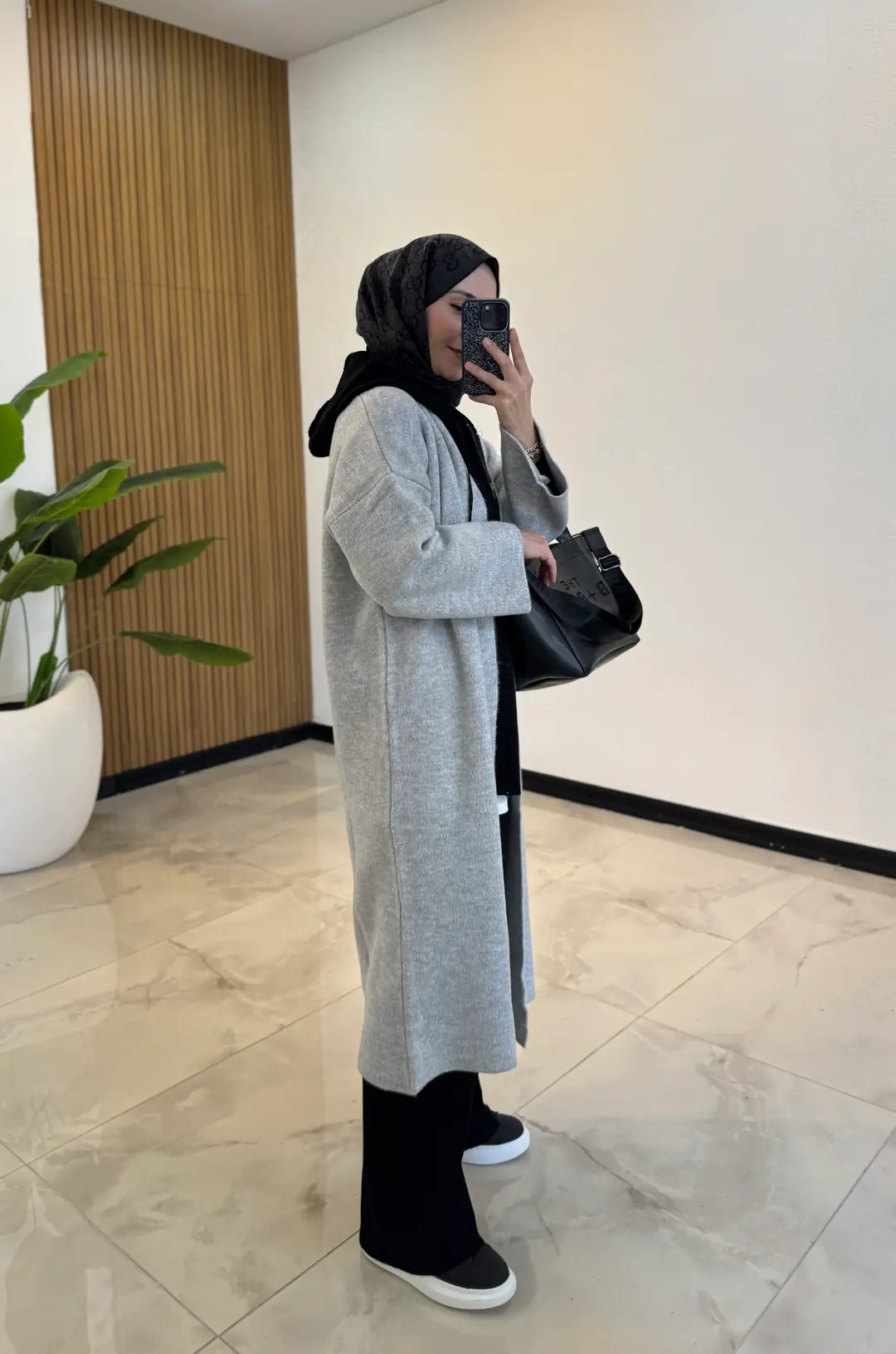 ROYAL PREMIUM YÜN HIRKA GRİ