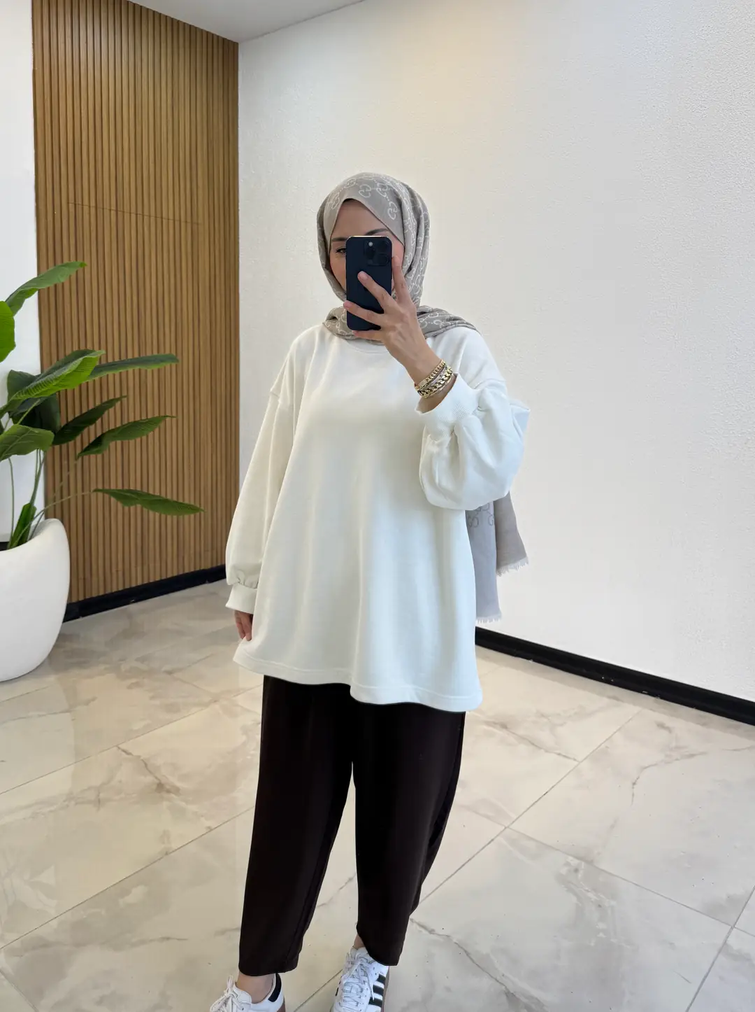 OVERSİZE SWEAT EKRU