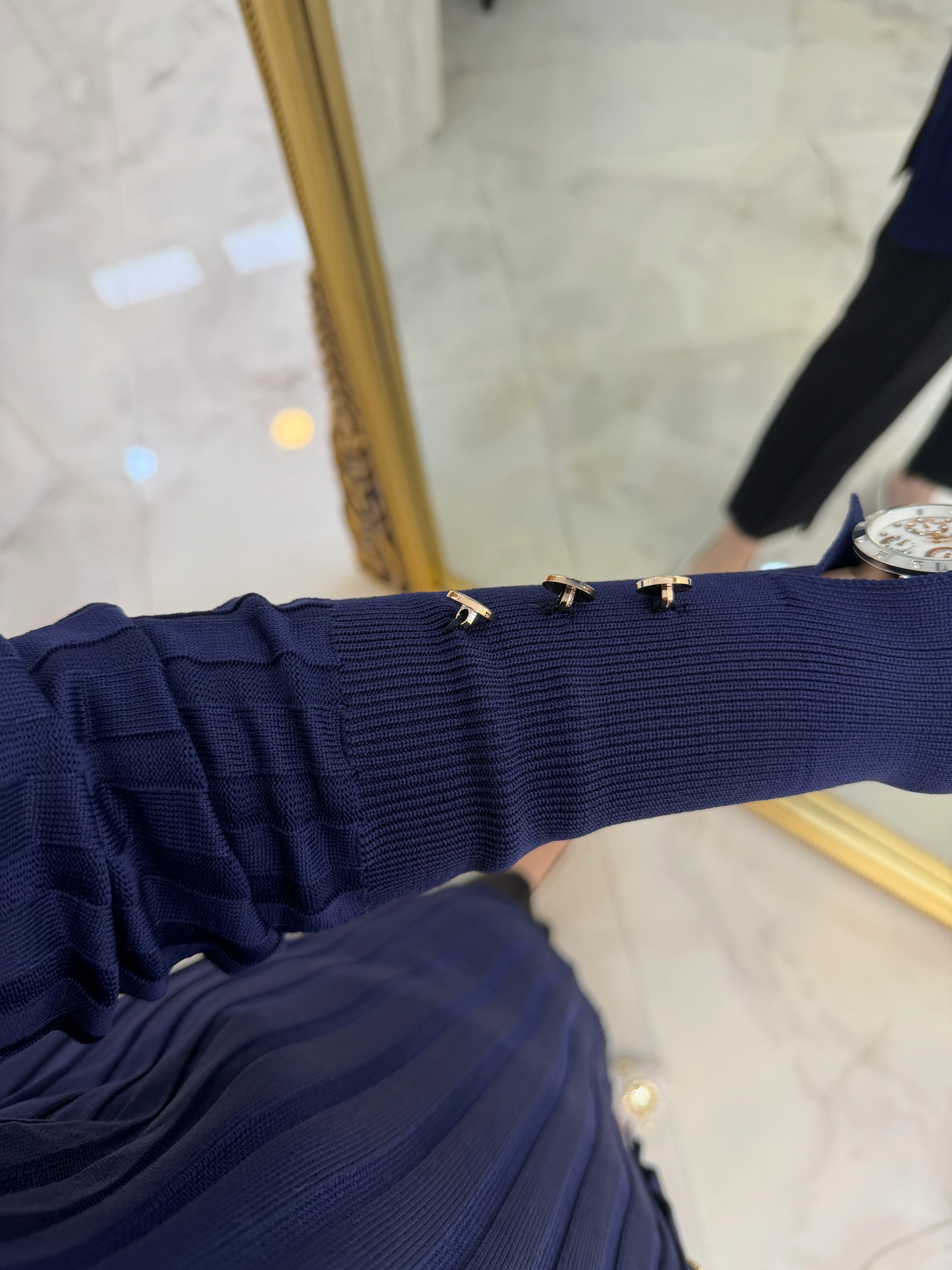 DURU MERSERİZE HIRKA LACİVERT