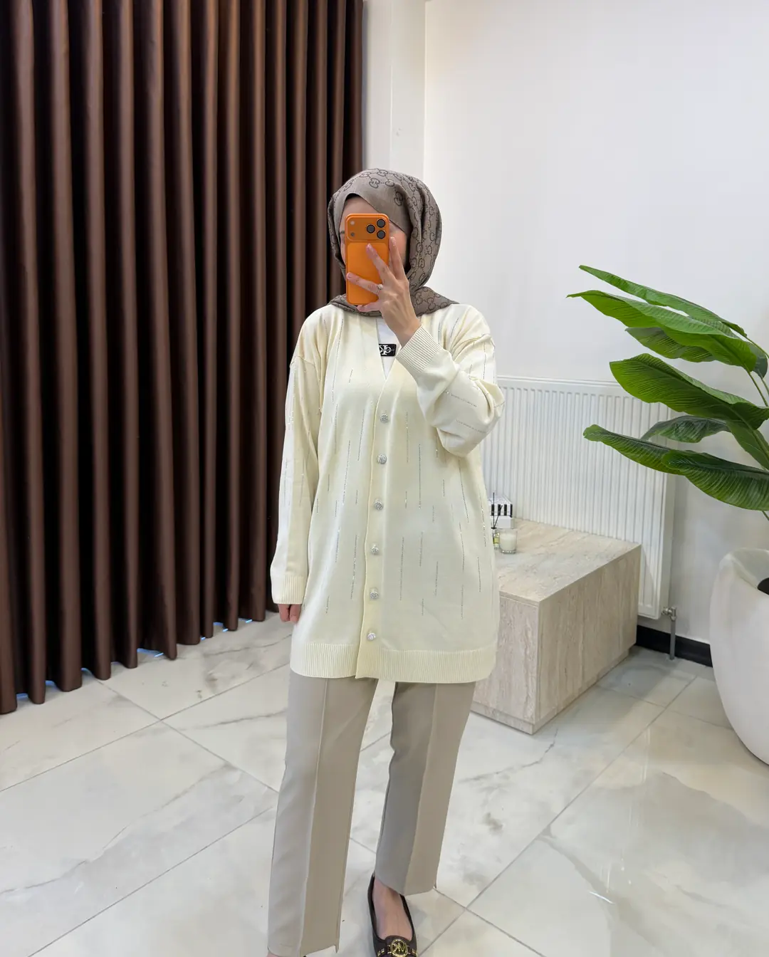 MEYRA TAŞLI HIRKA EKRU