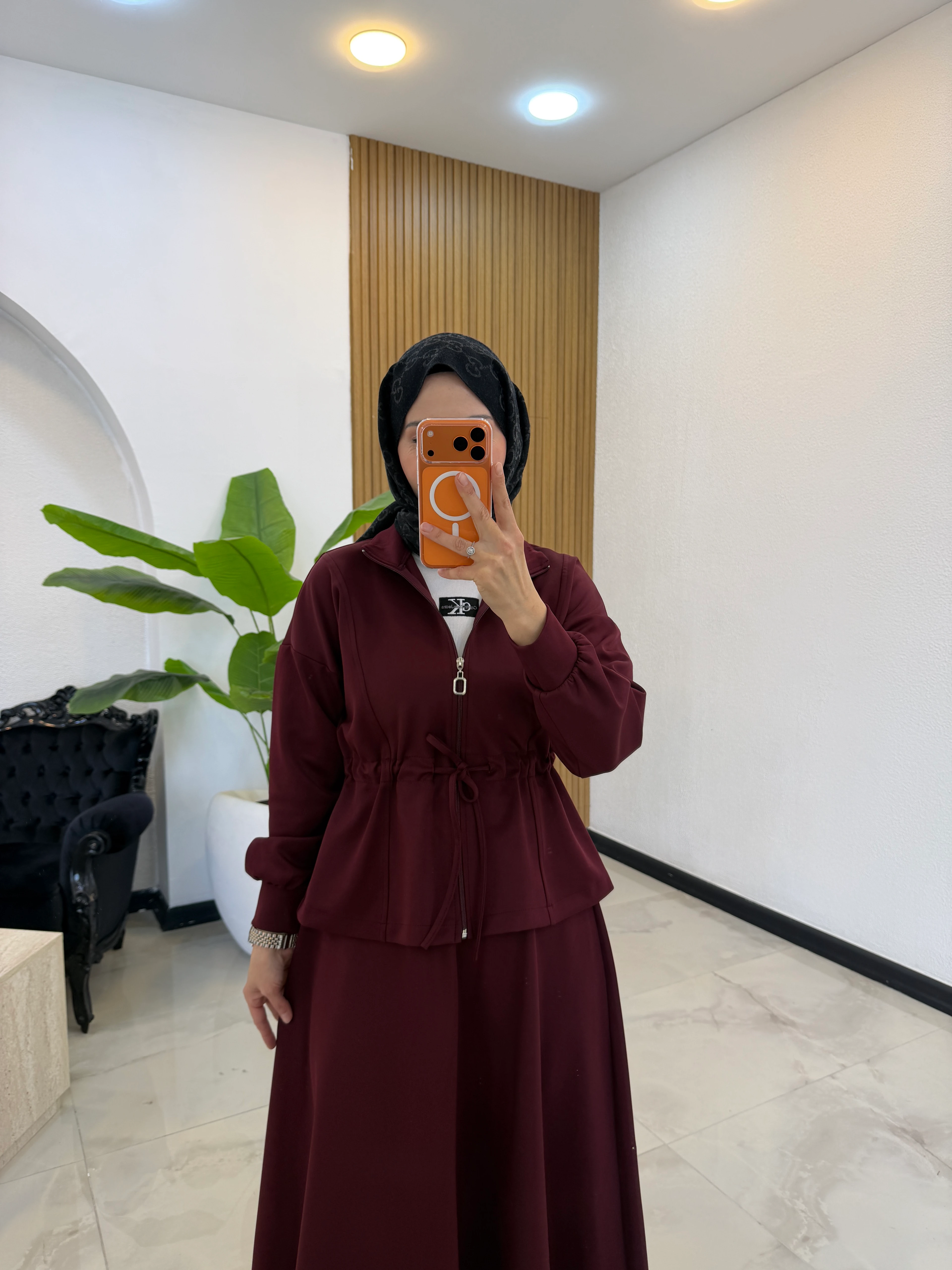 LOLİTA SCUBA TAKIM BORDO