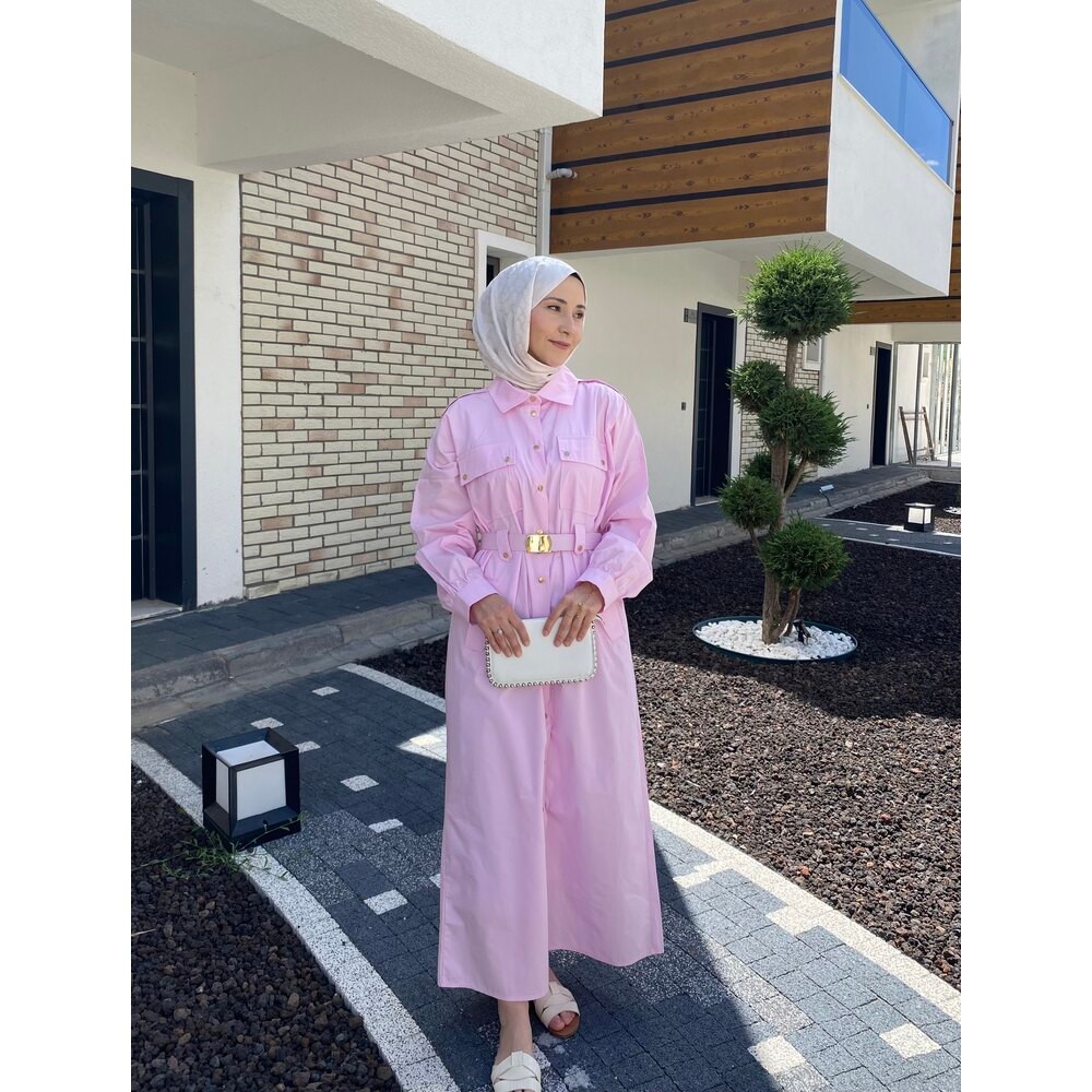 CHLOE ELBİSE PEMBE