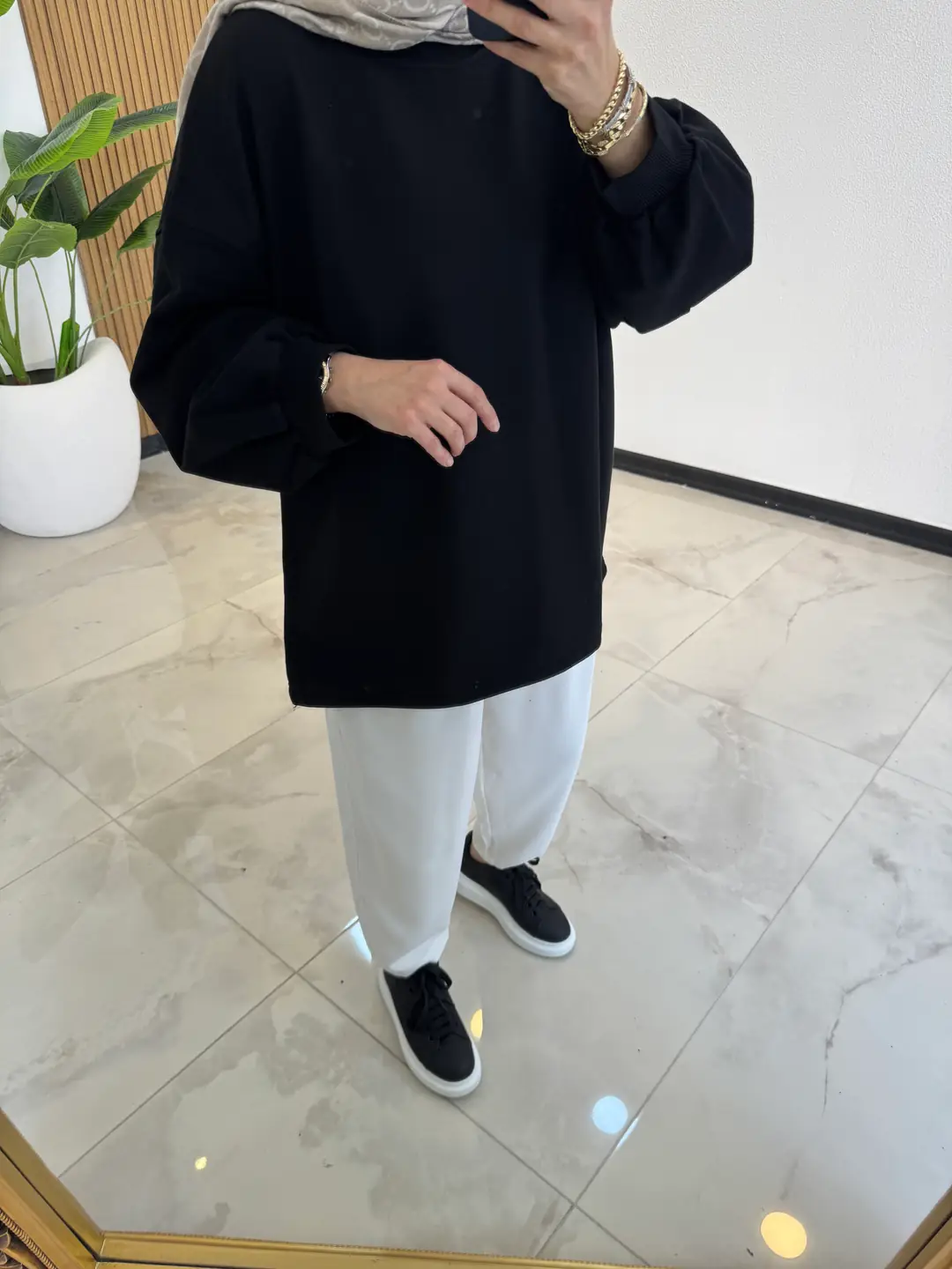 OVERSİZE SWEAT SİYAH