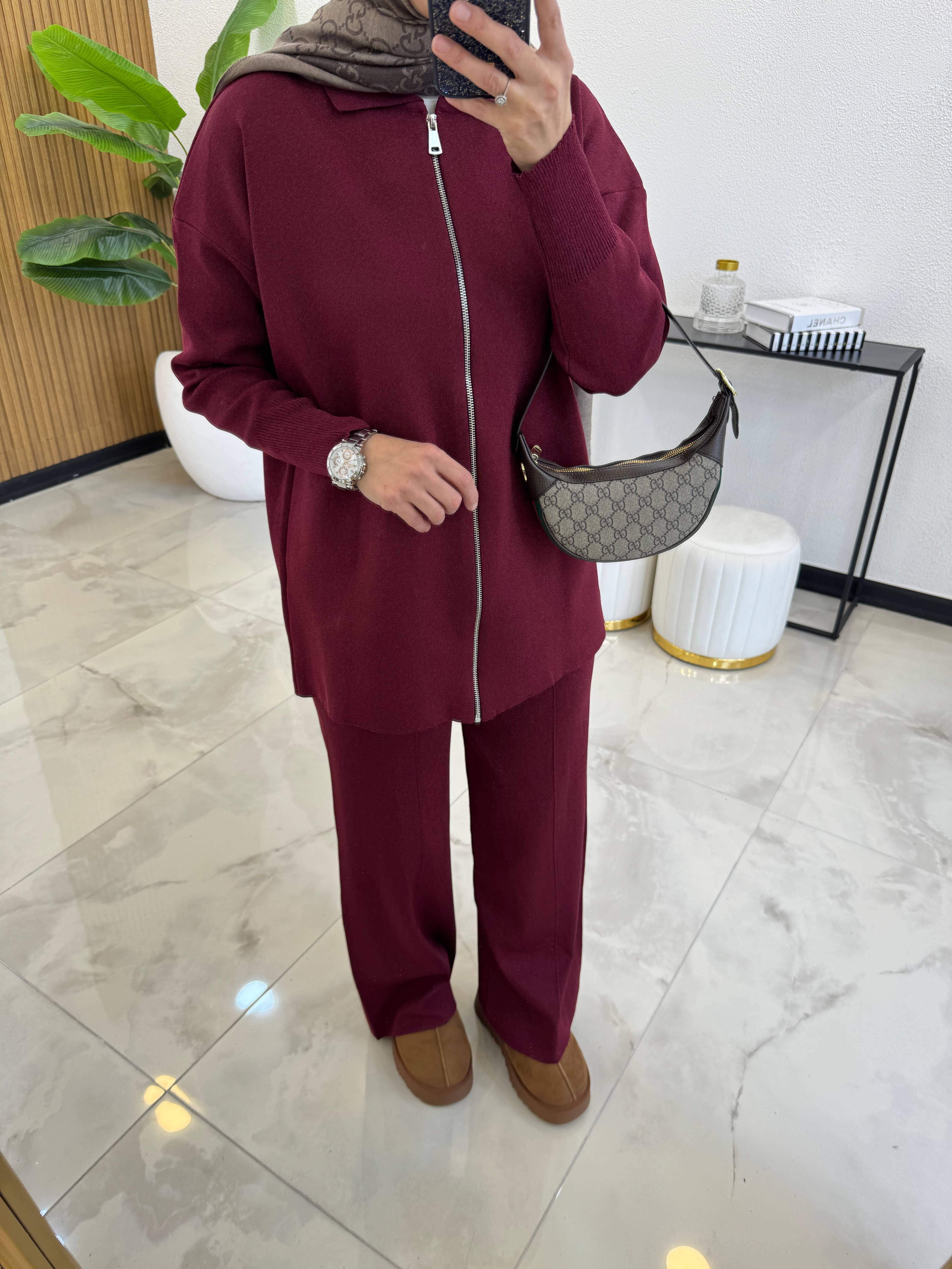 DAISY PREMIUM TRİKO TAKIM BORDO