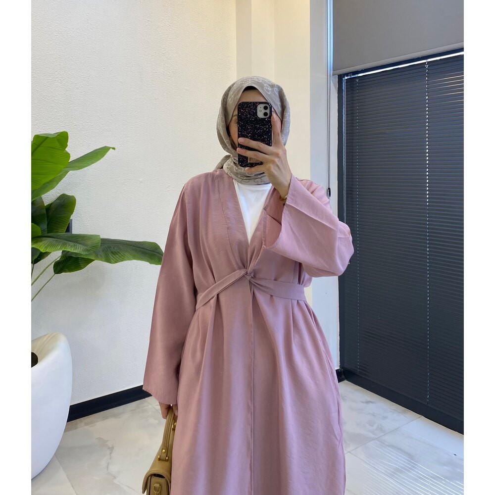 İKİLİ ABAYA TAKIM PUDRA
