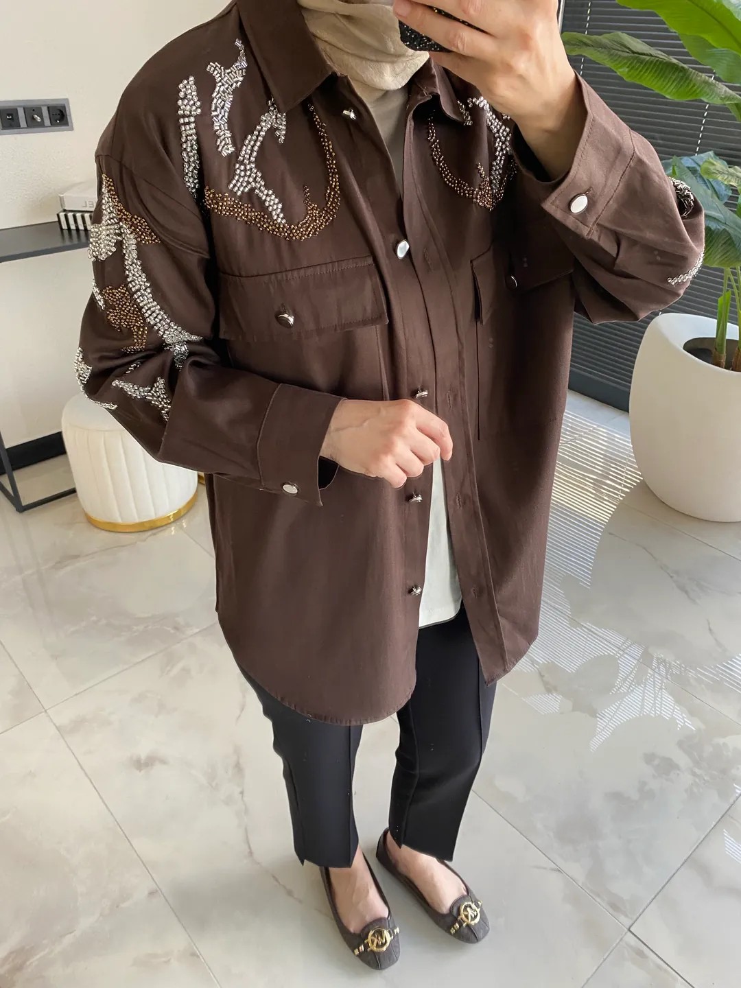 VALERİA TASARIM CEKET KAHVE
