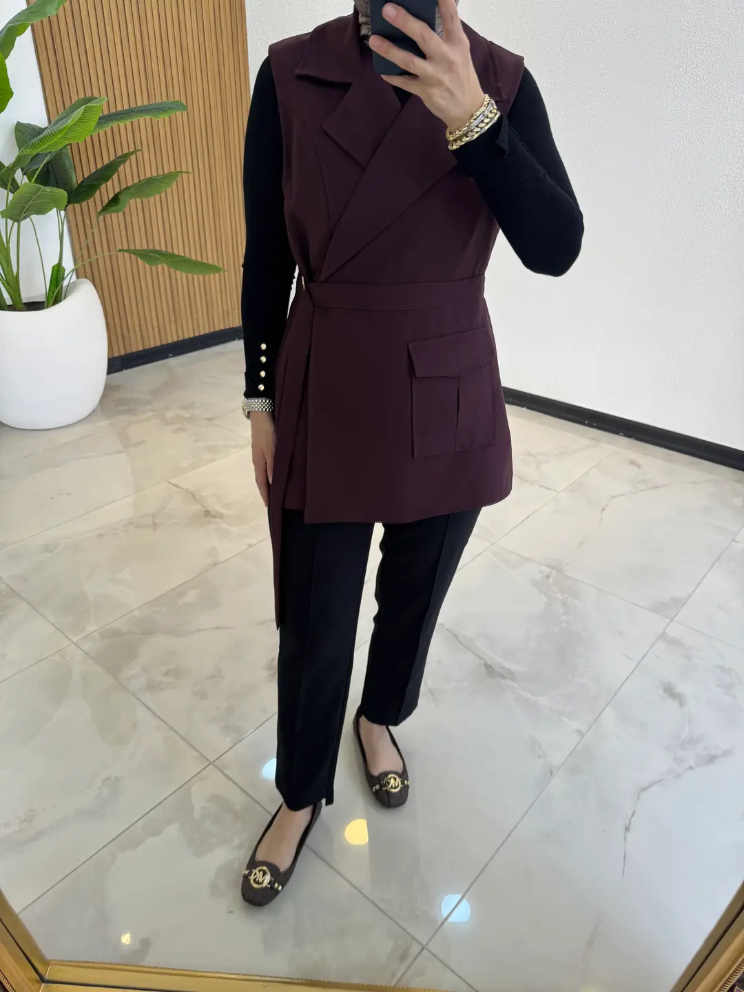 LİNDA PREMİUM YELEK BORDO