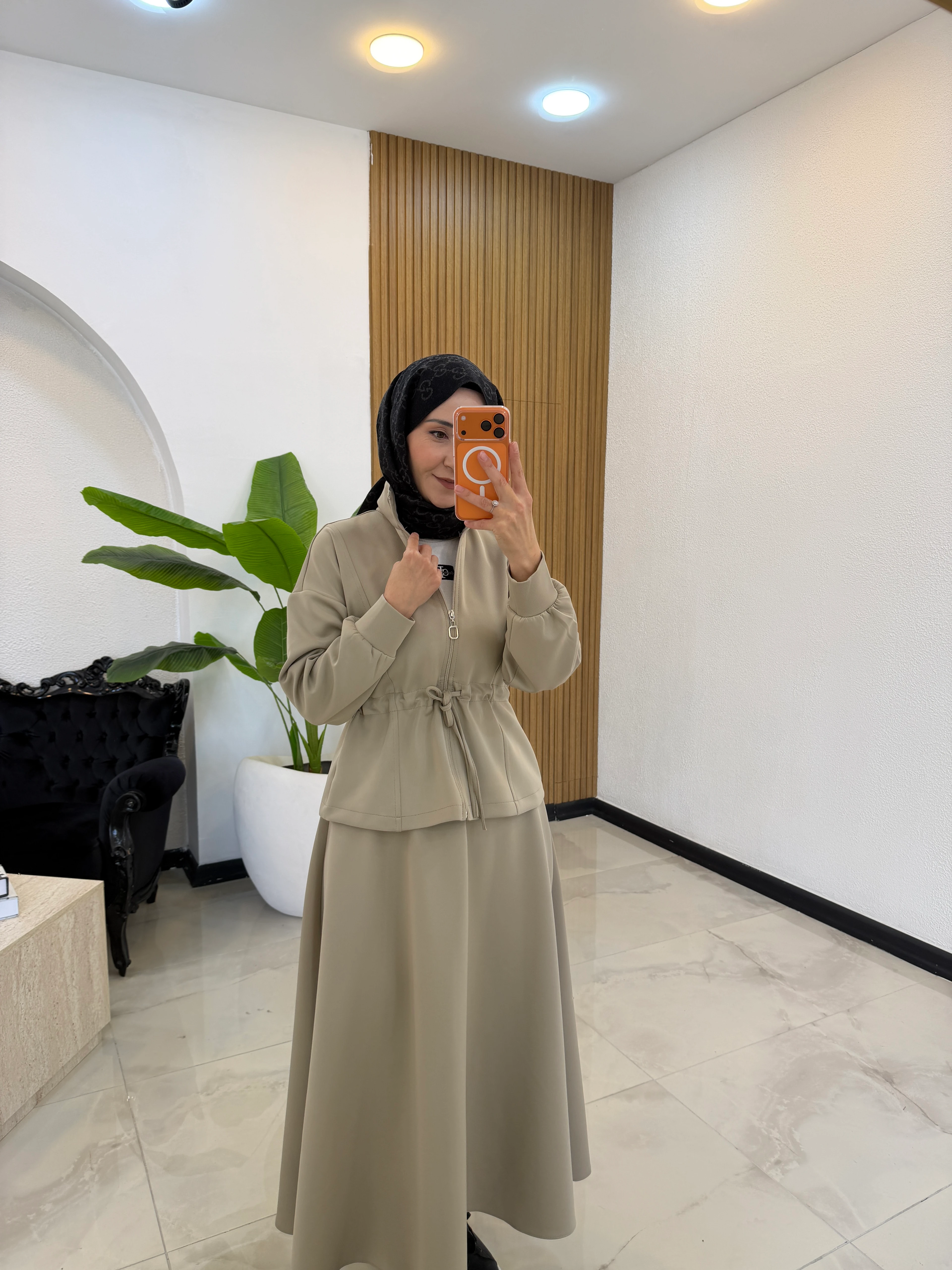 LOLİTA SCUBA TAKIM BEJ