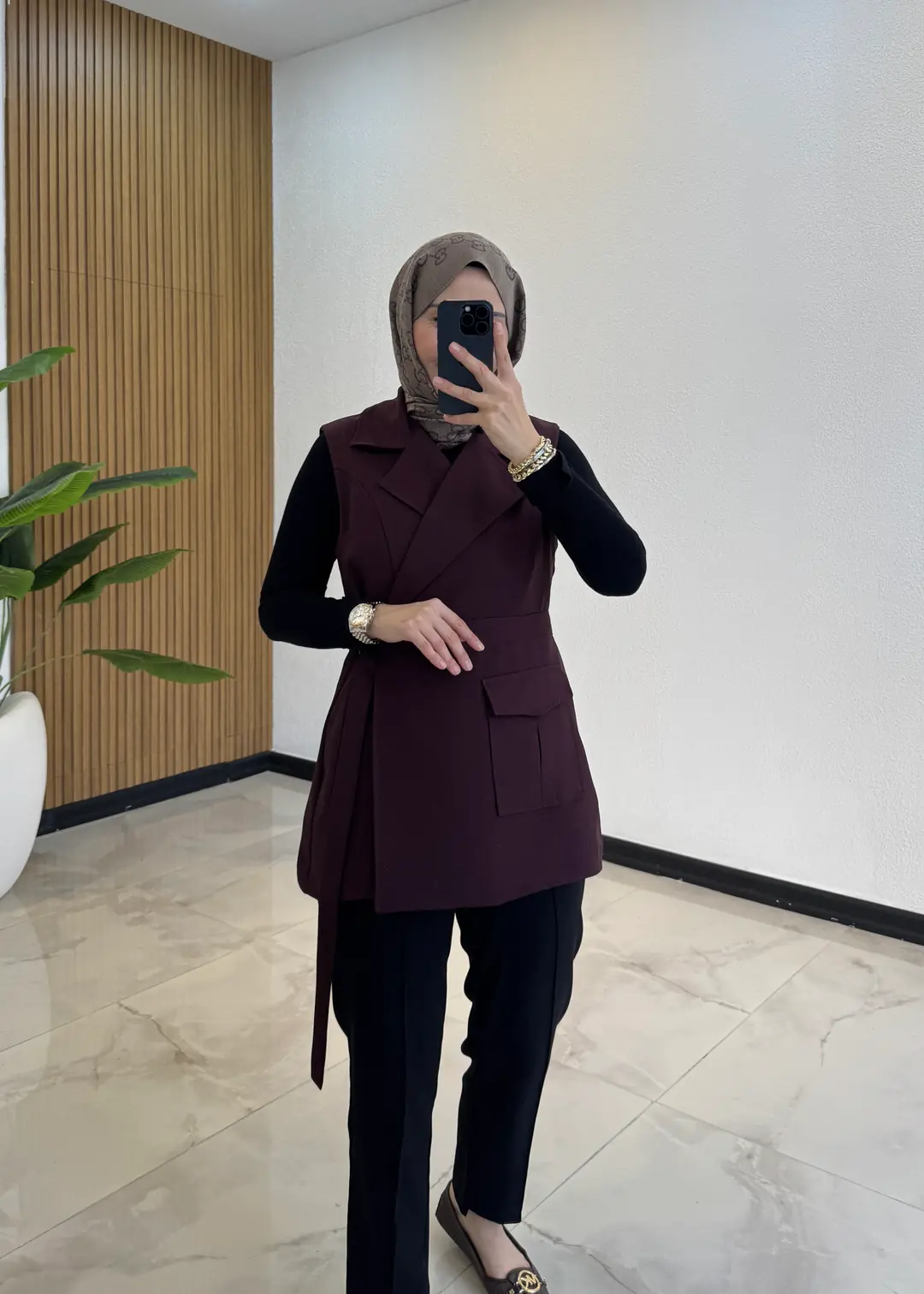 LİNDA PREMİUM YELEK BORDO