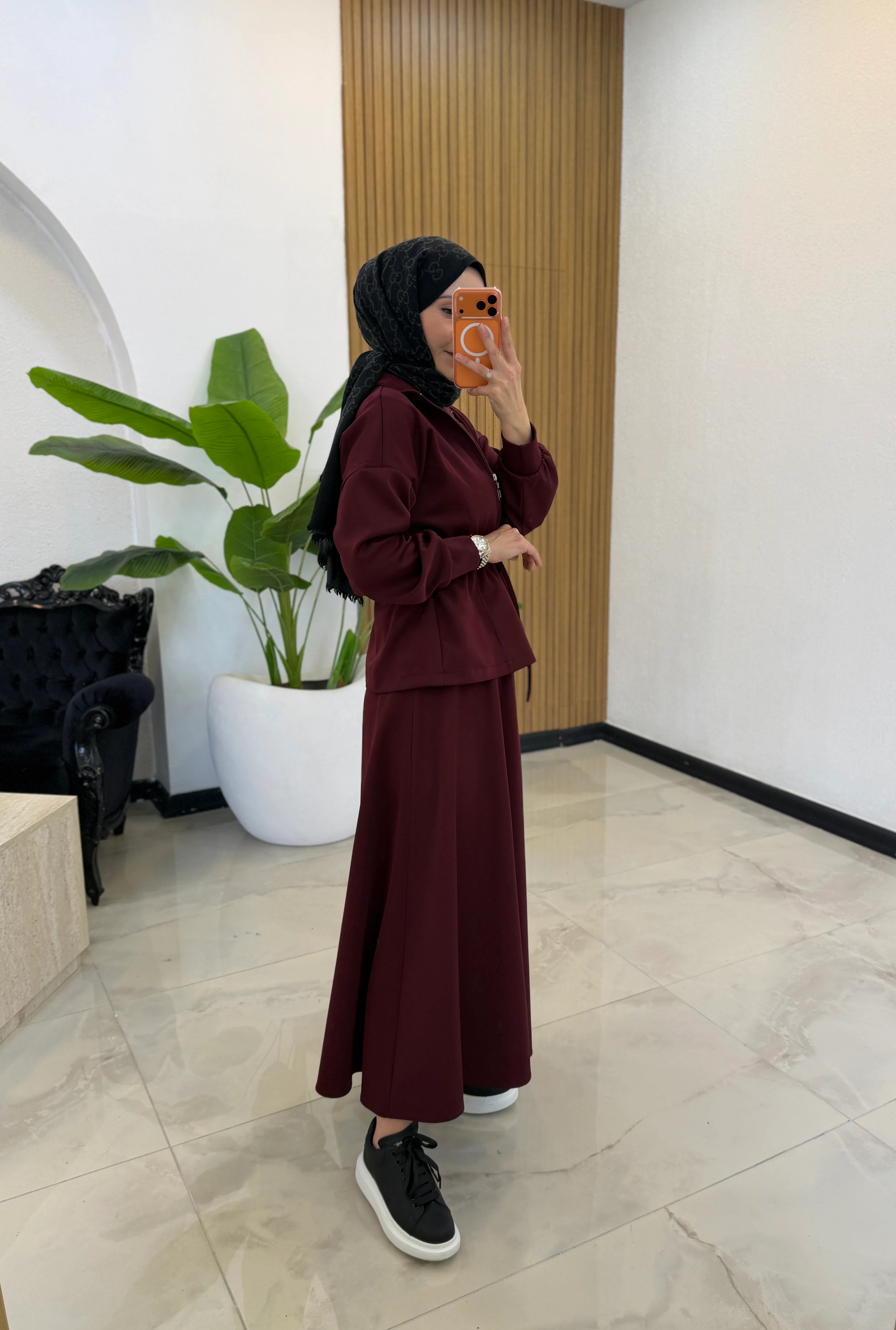 LOLİTA SCUBA TAKIM BORDO