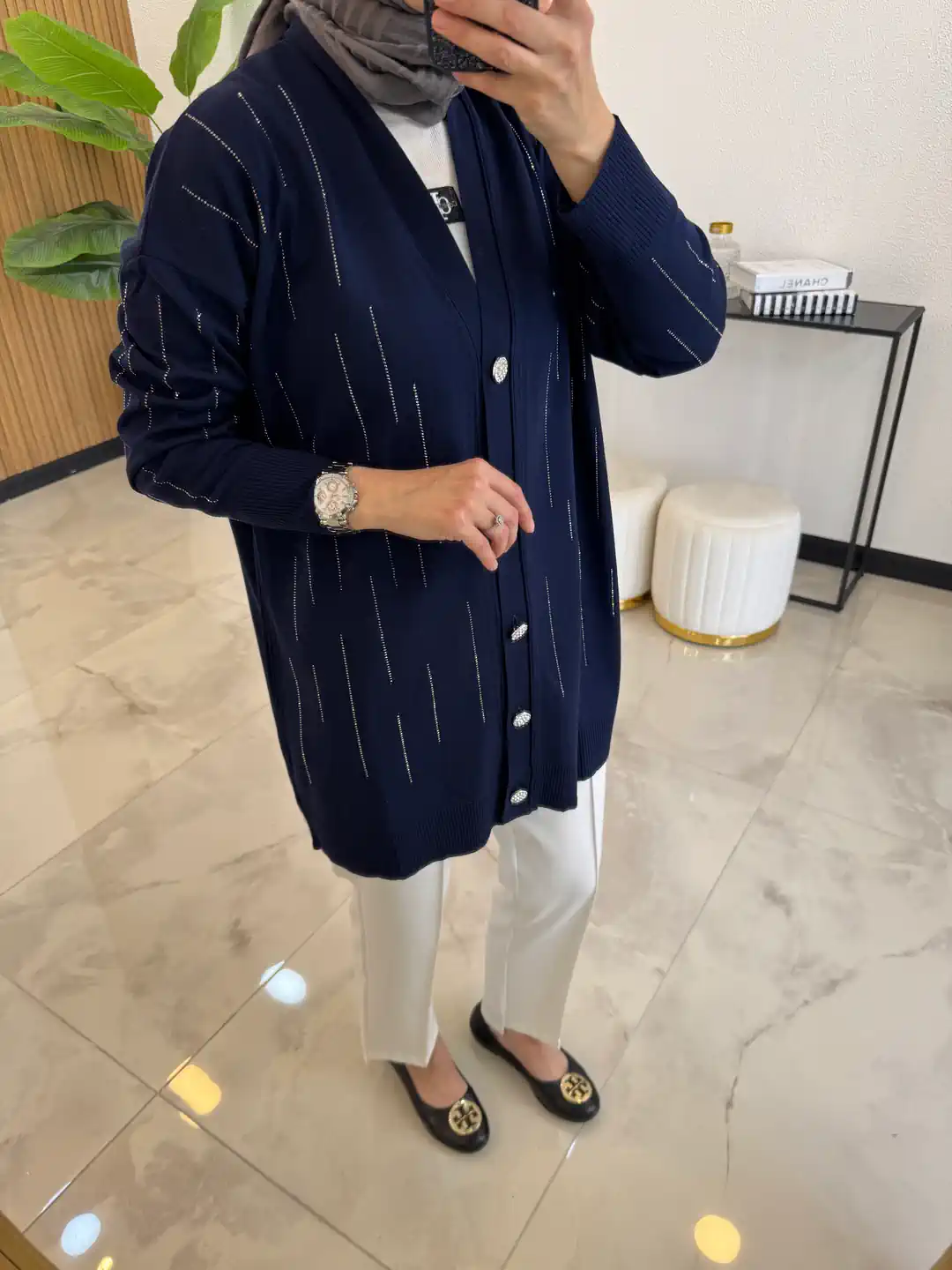 MEYRA TAŞLI HIRKA LACİVERT