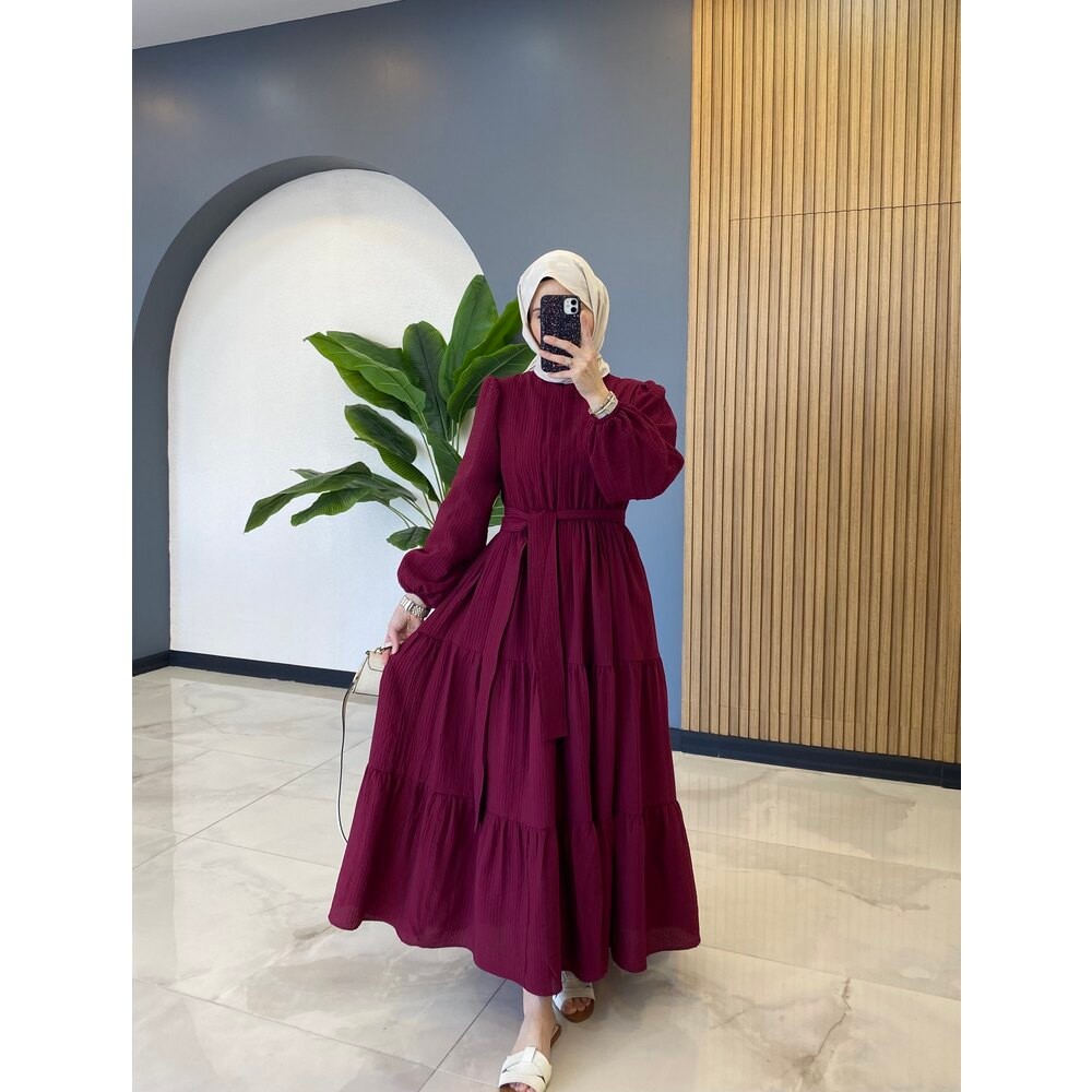 KUĞU ELBİSE BORDO