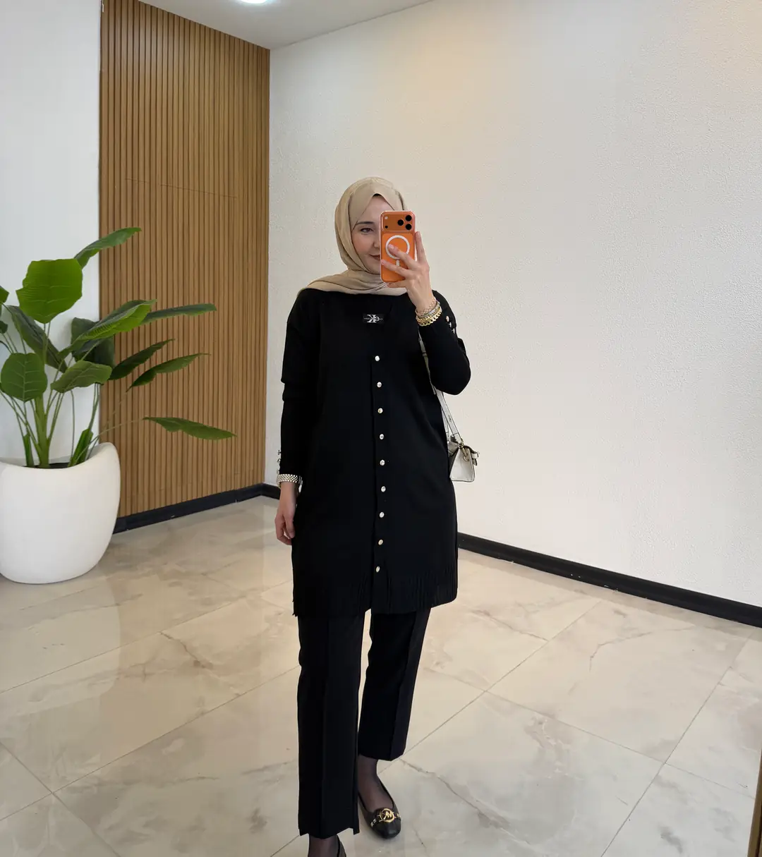 BLOOM MERSERİZE HIRKA SİYAH