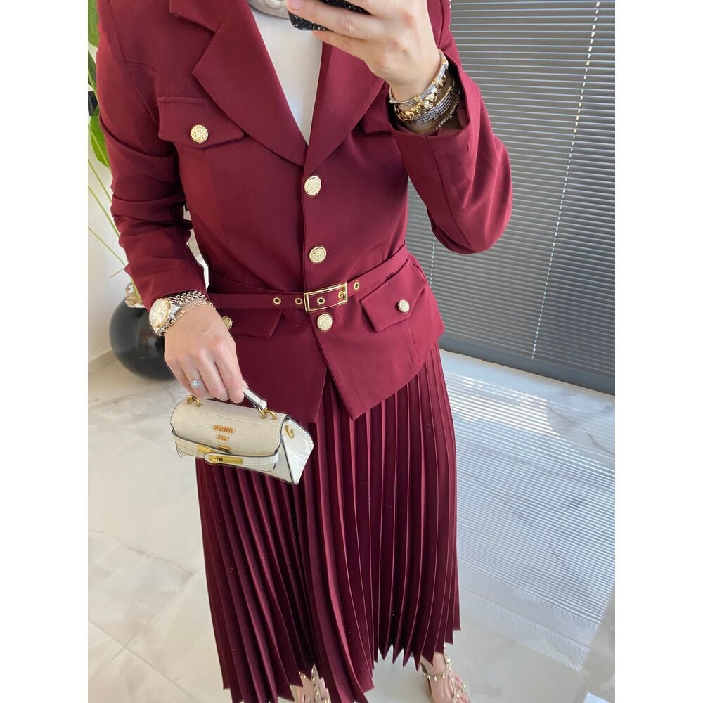 BORDO BLAZER TAKIM