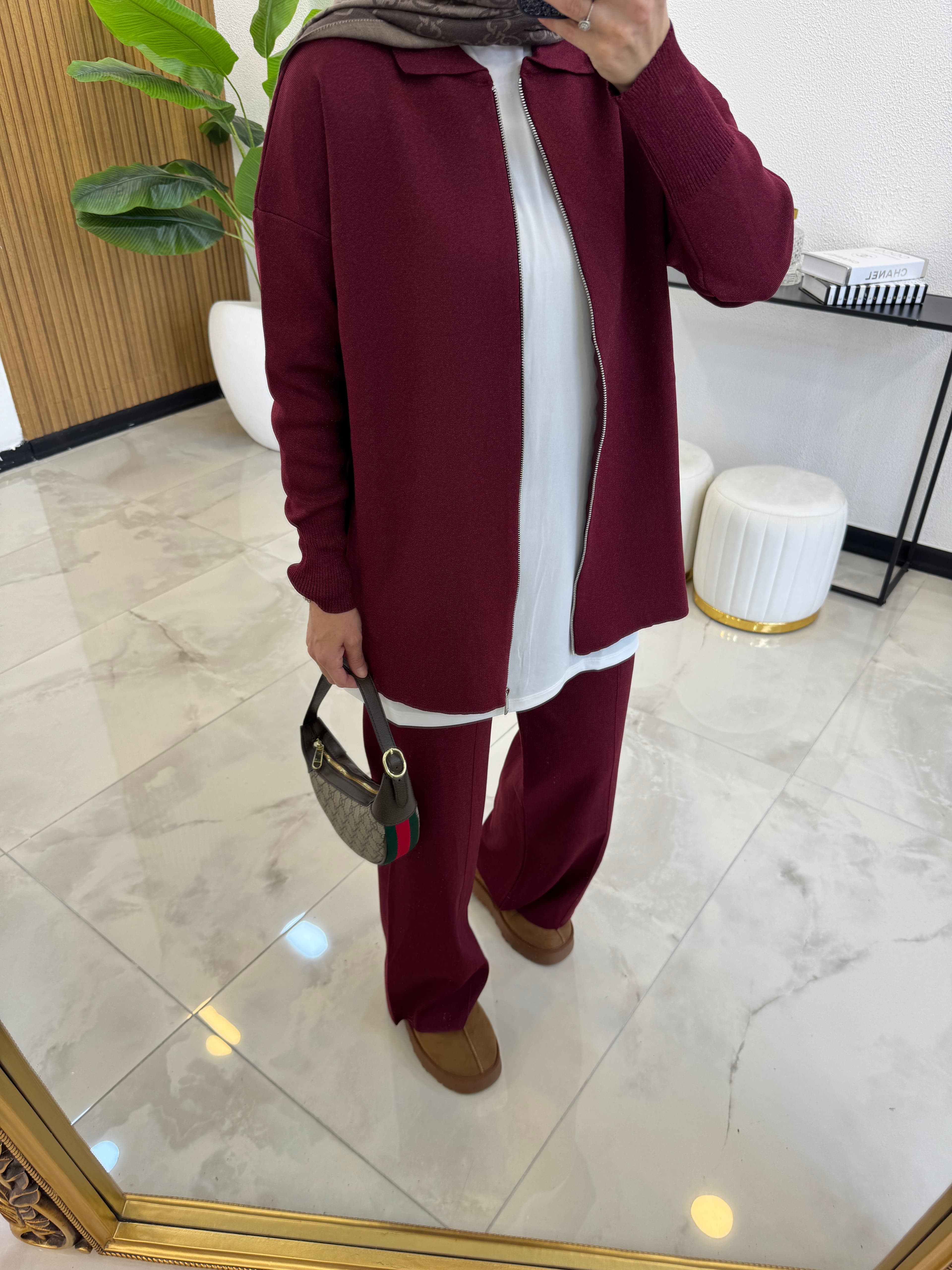 DAISY PREMIUM TRİKO TAKIM BORDO