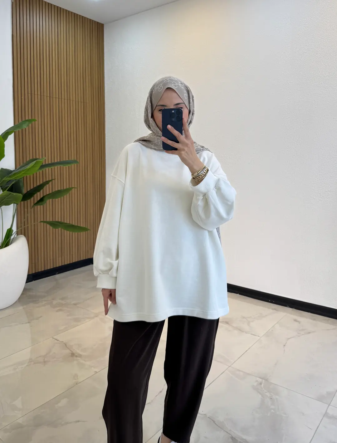 OVERSİZE SWEAT EKRU