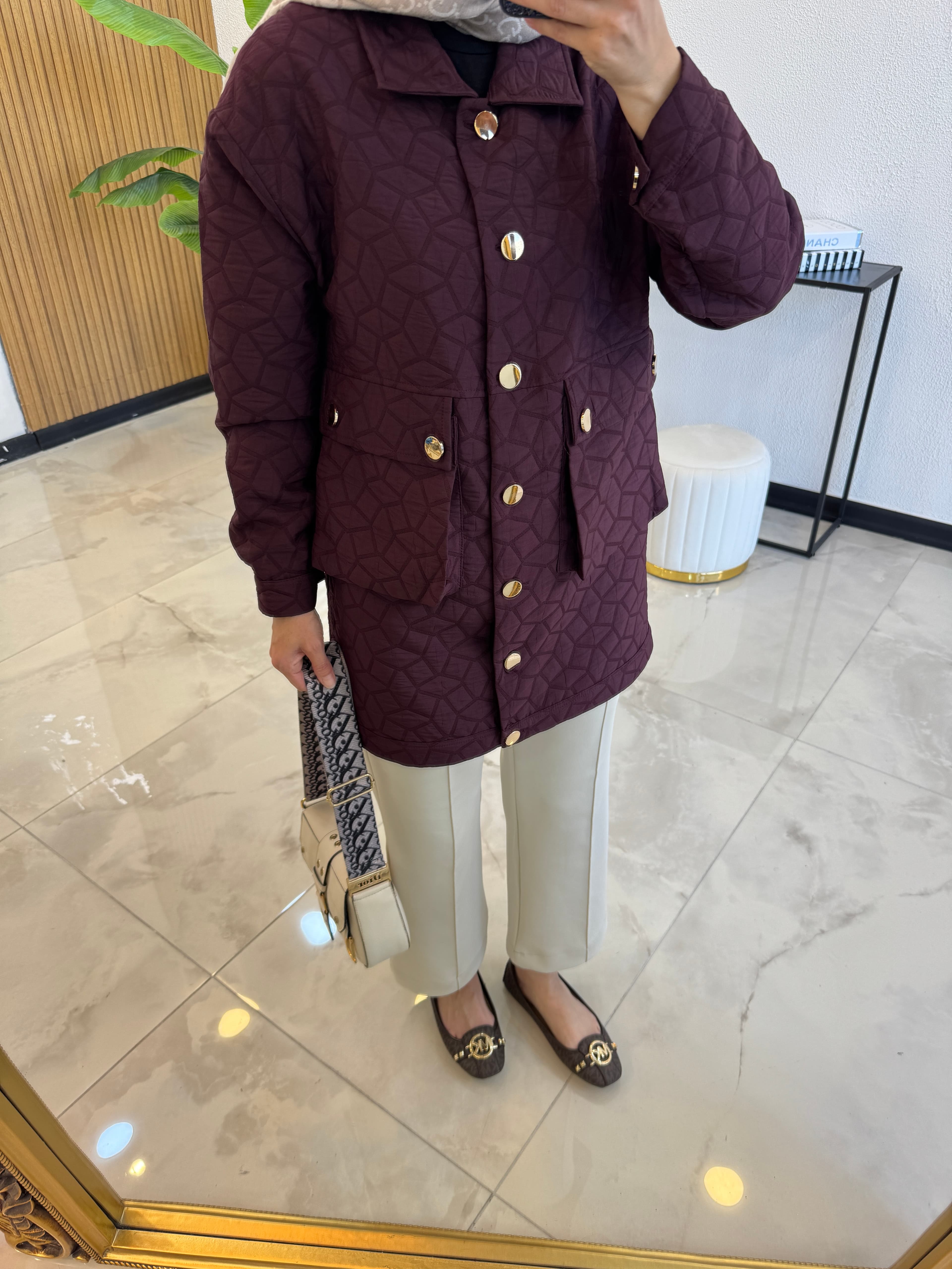 JOLİE KAPİTONE CEKET BORDO