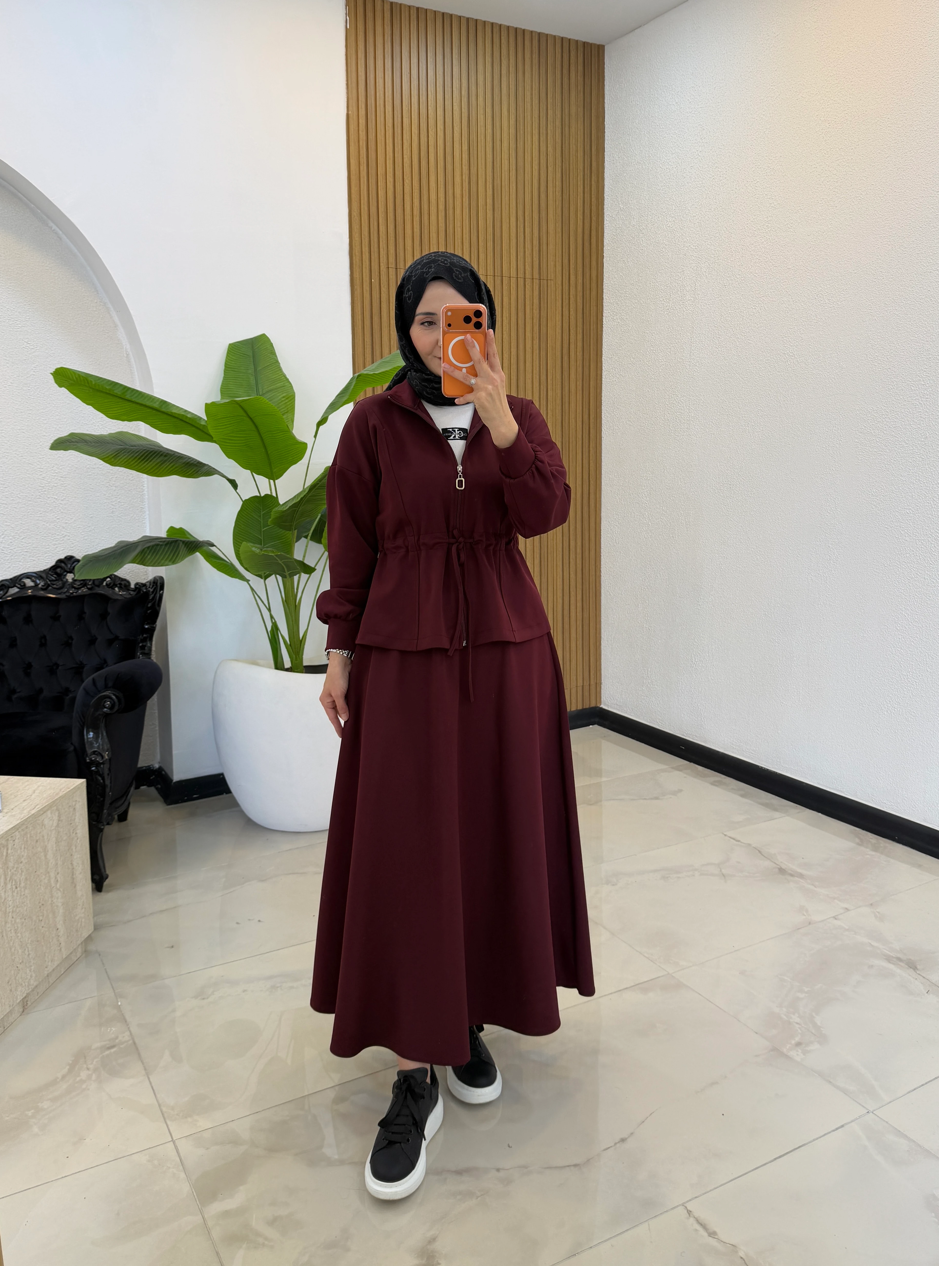 LOLİTA SCUBA TAKIM BORDO