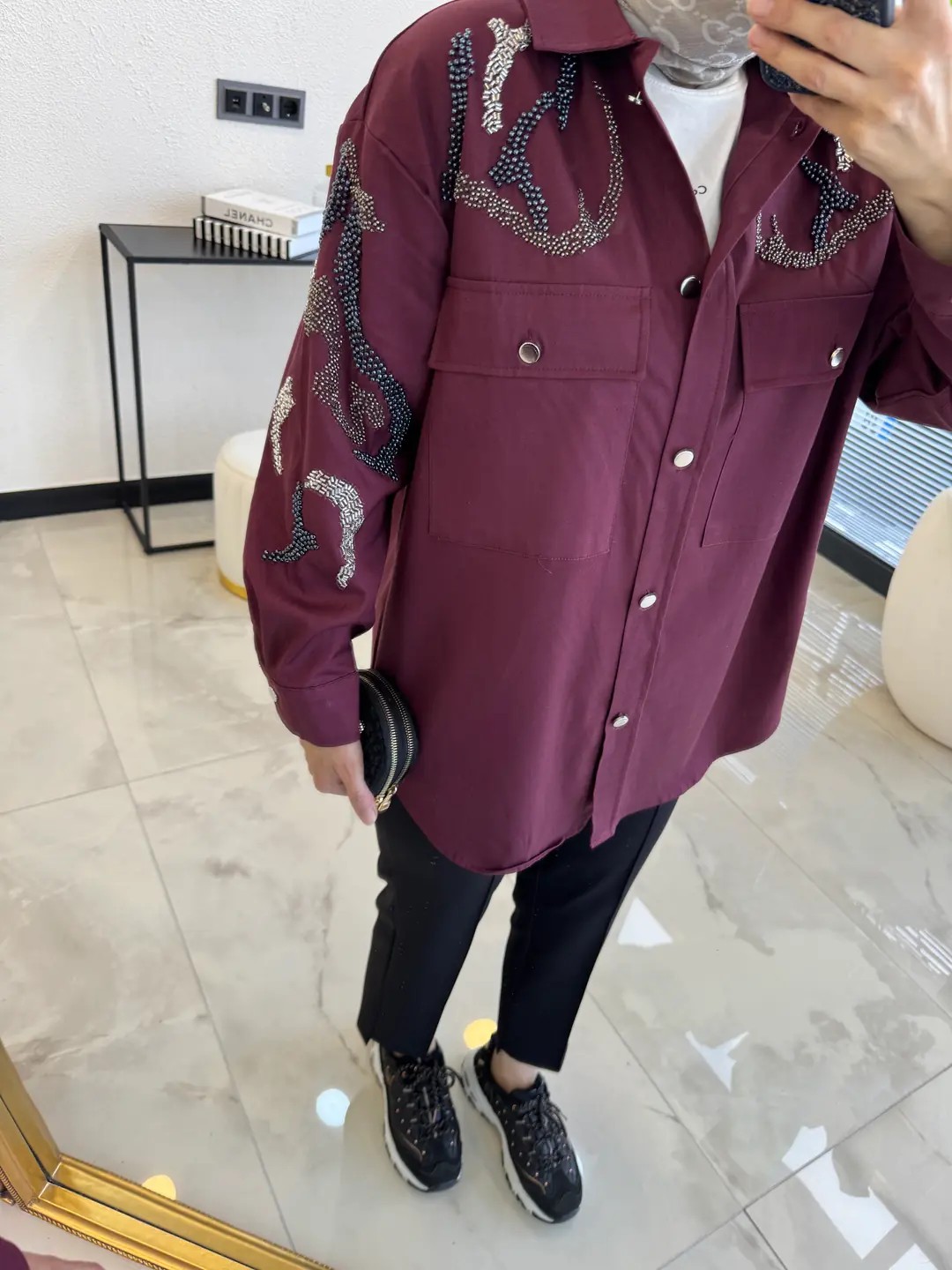 VALERİA TASARIM CEKET BORDO