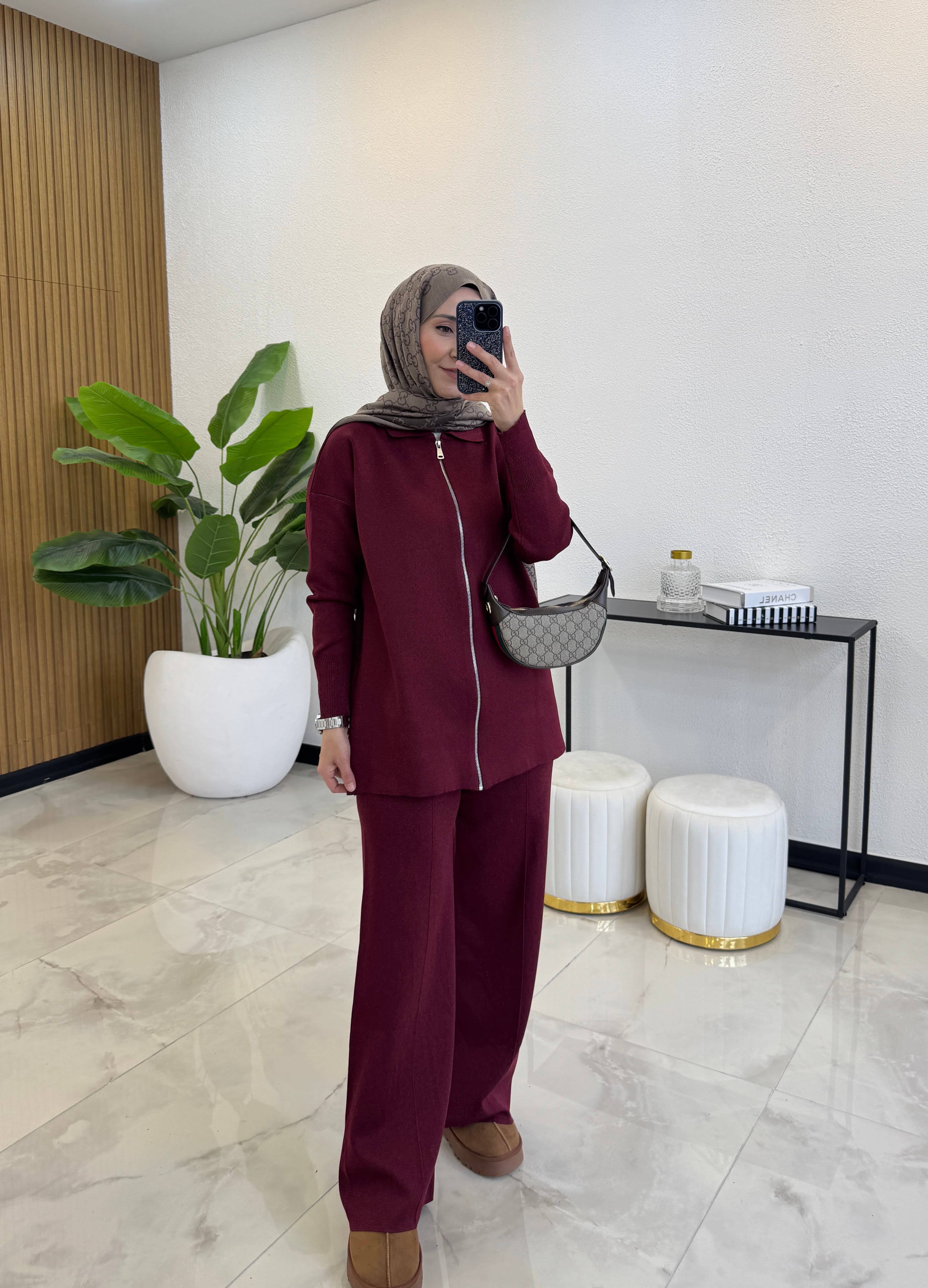 DAISY PREMIUM TRİKO TAKIM BORDO