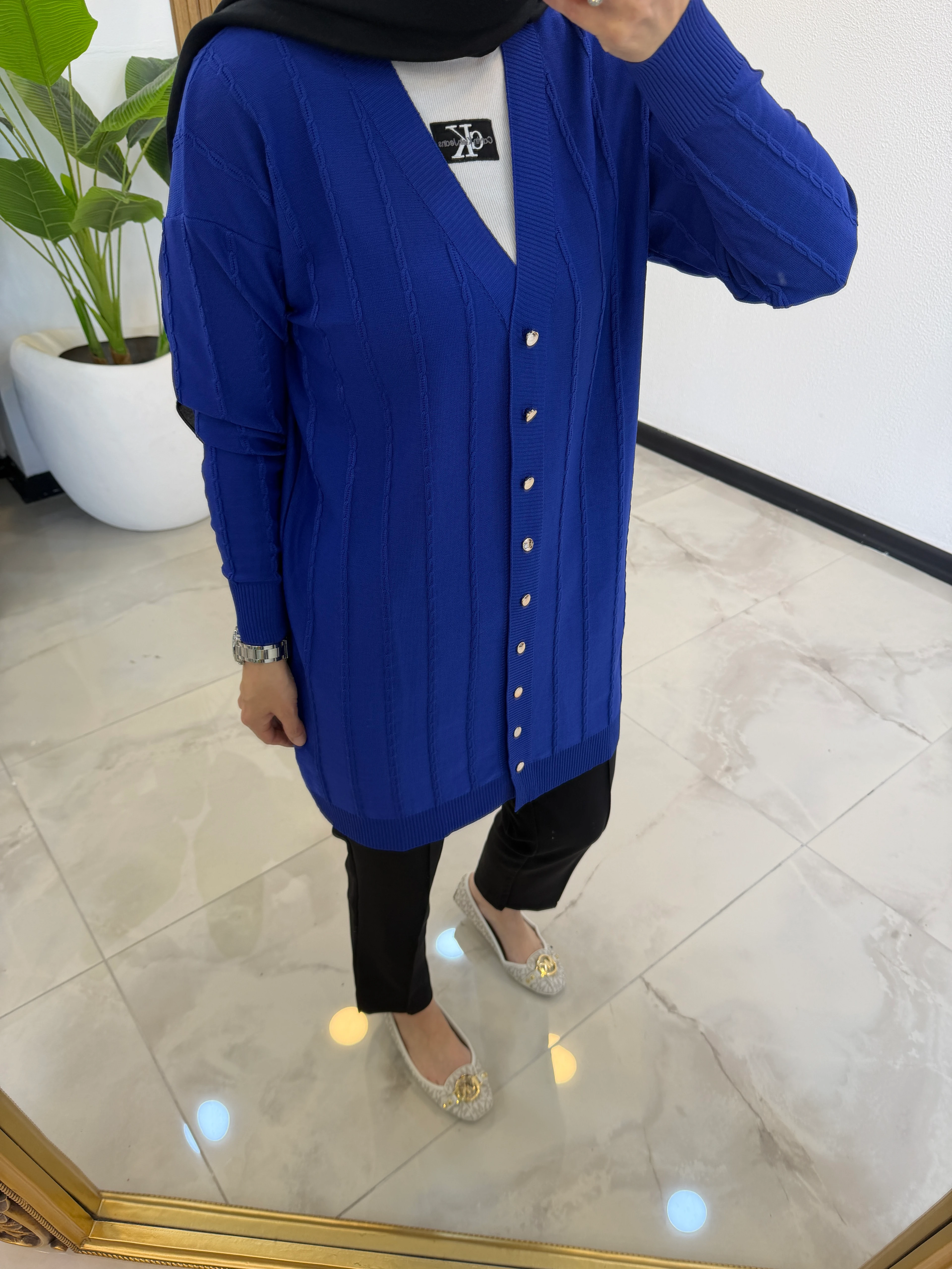 BURGU MERSERİZE HIRKA SAKS