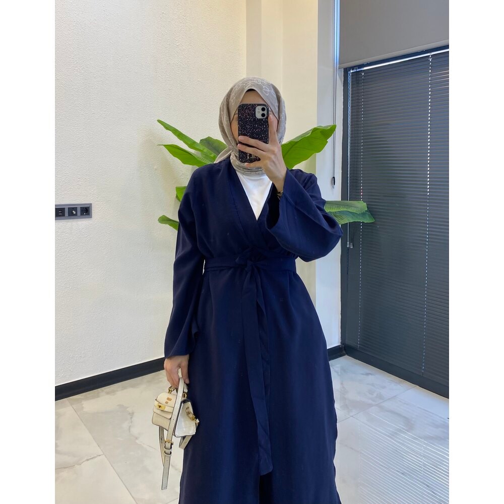 İKİLİ ABAYA TAKIM LACİVERT