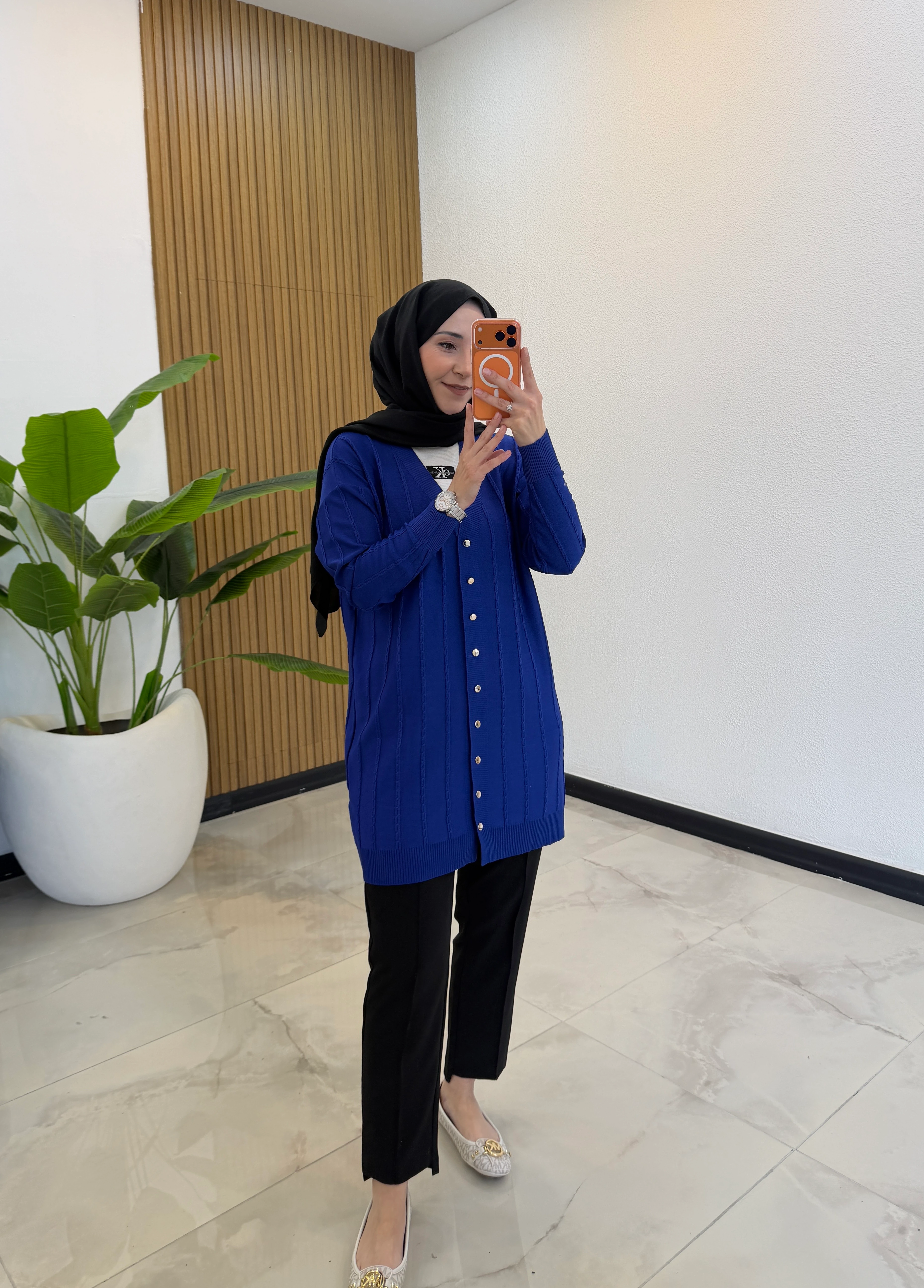 BURGU MERSERİZE HIRKA SAKS