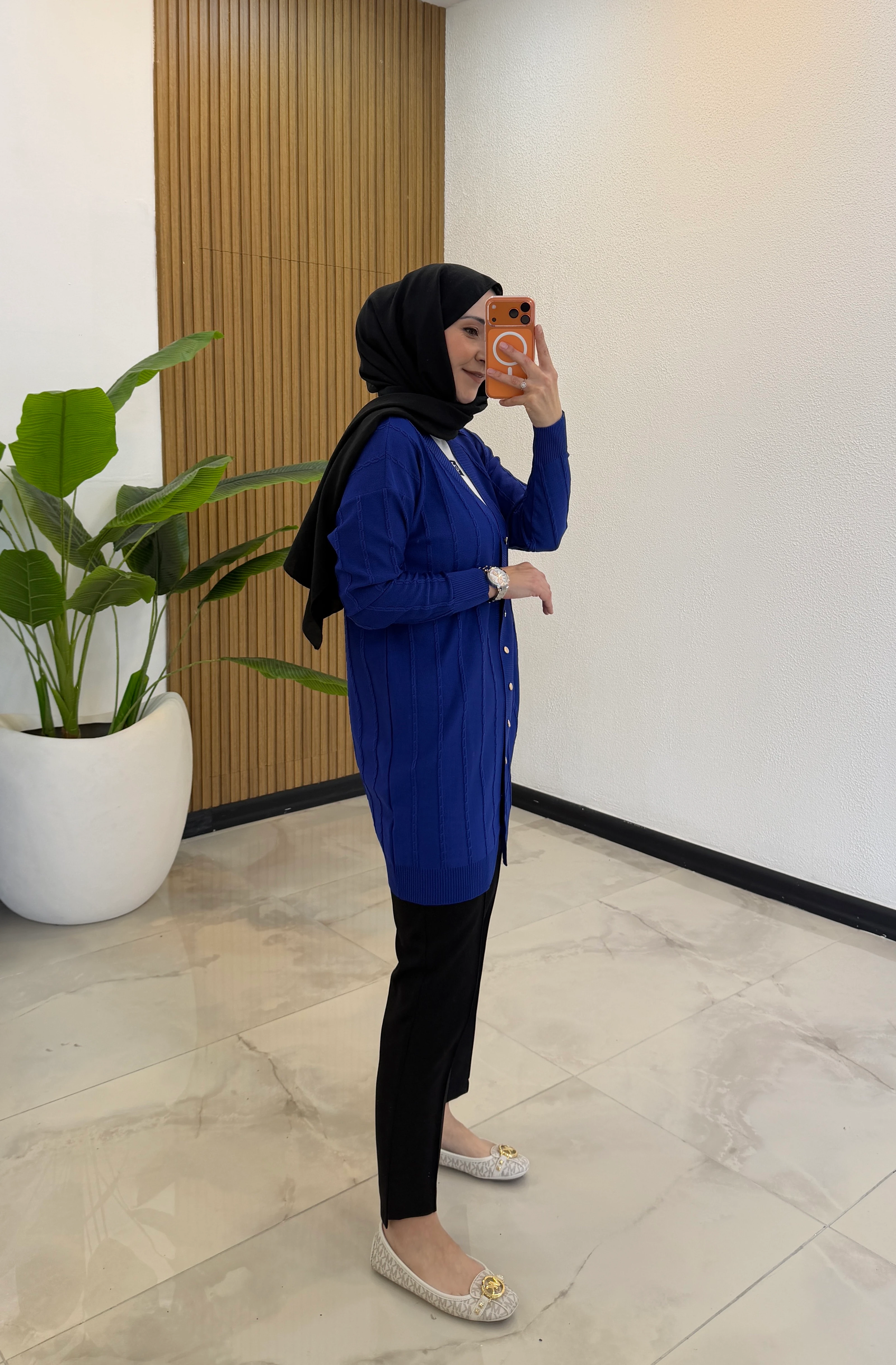 BURGU MERSERİZE HIRKA SAKS