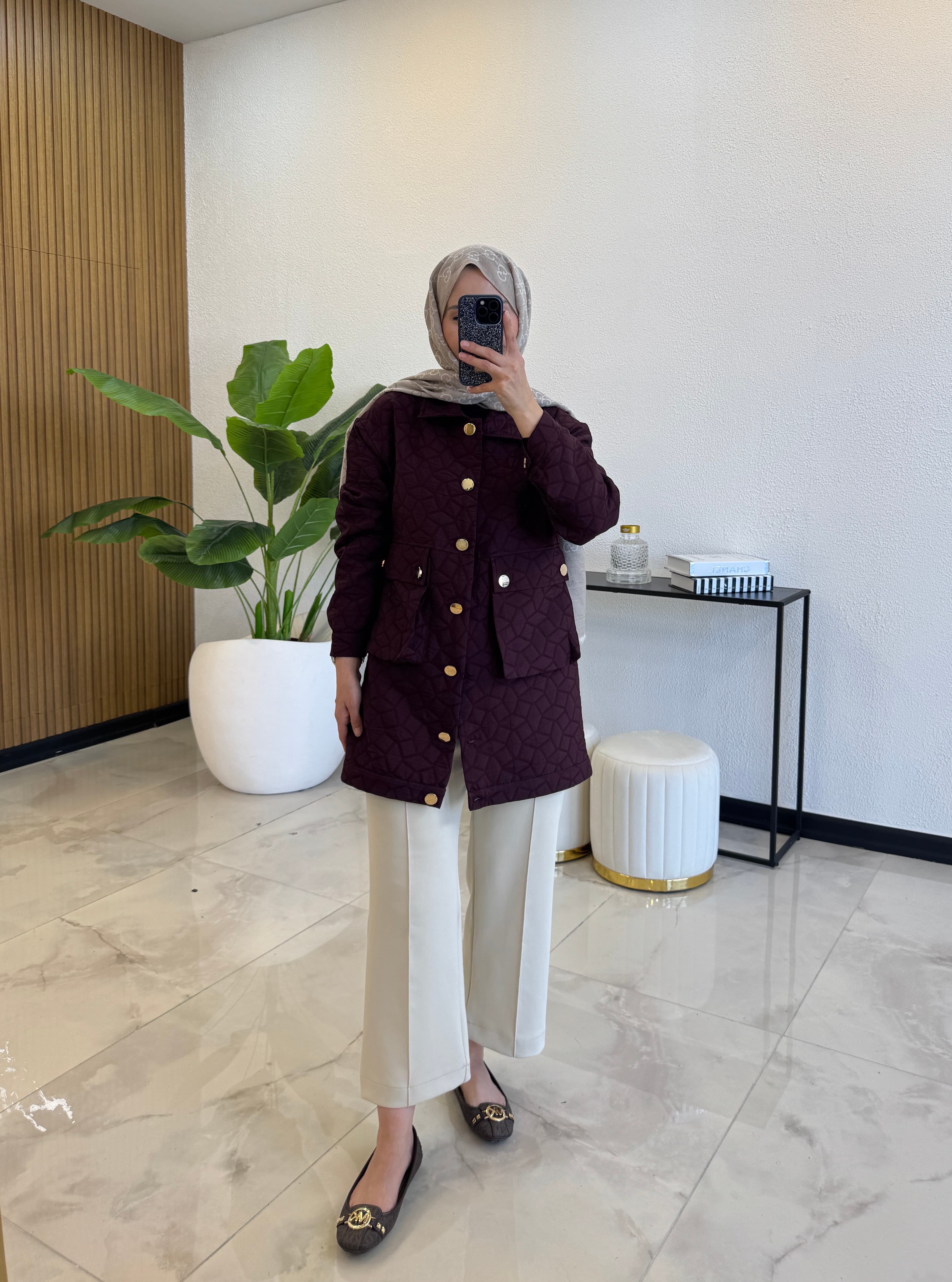 JOLİE KAPİTONE CEKET BORDO