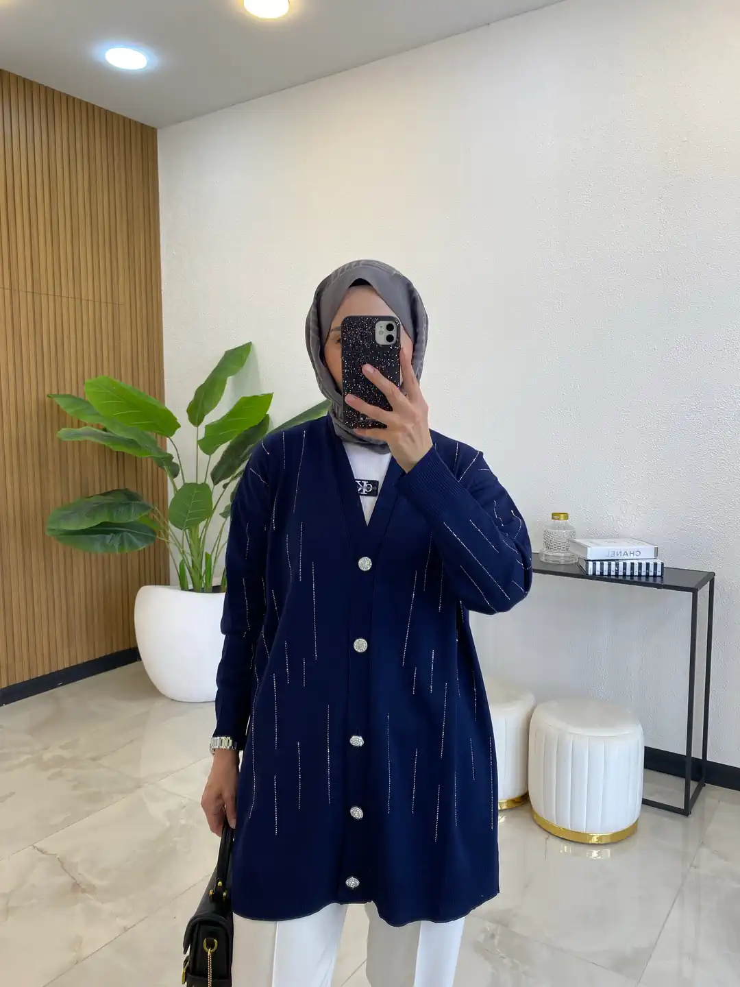 MEYRA TAŞLI HIRKA LACİVERT