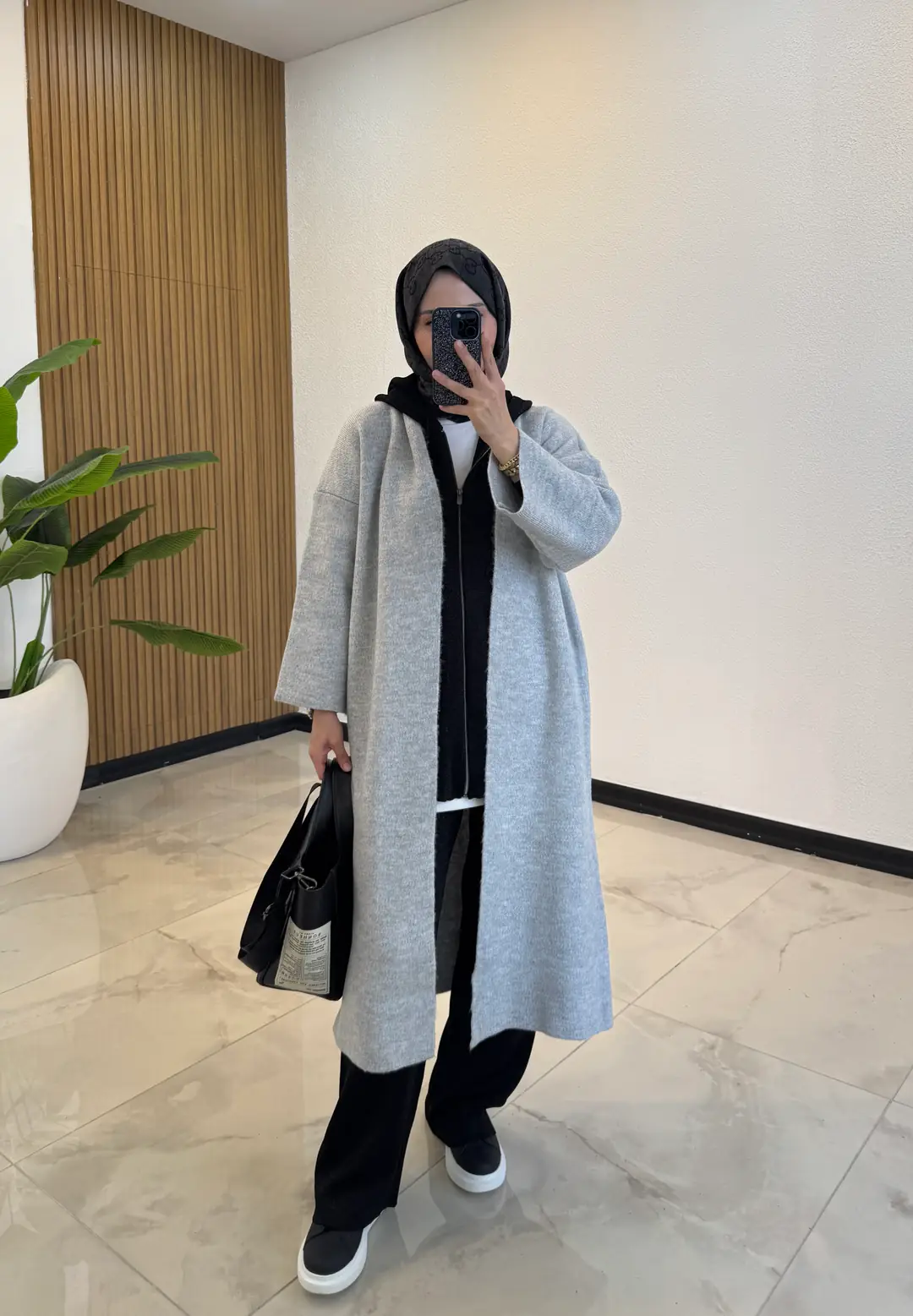 ROYAL PREMIUM YÜN HIRKA GRİ