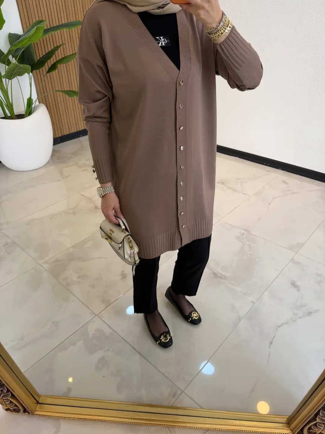 BLOOM MERSERİZE HIRKA CAMEL