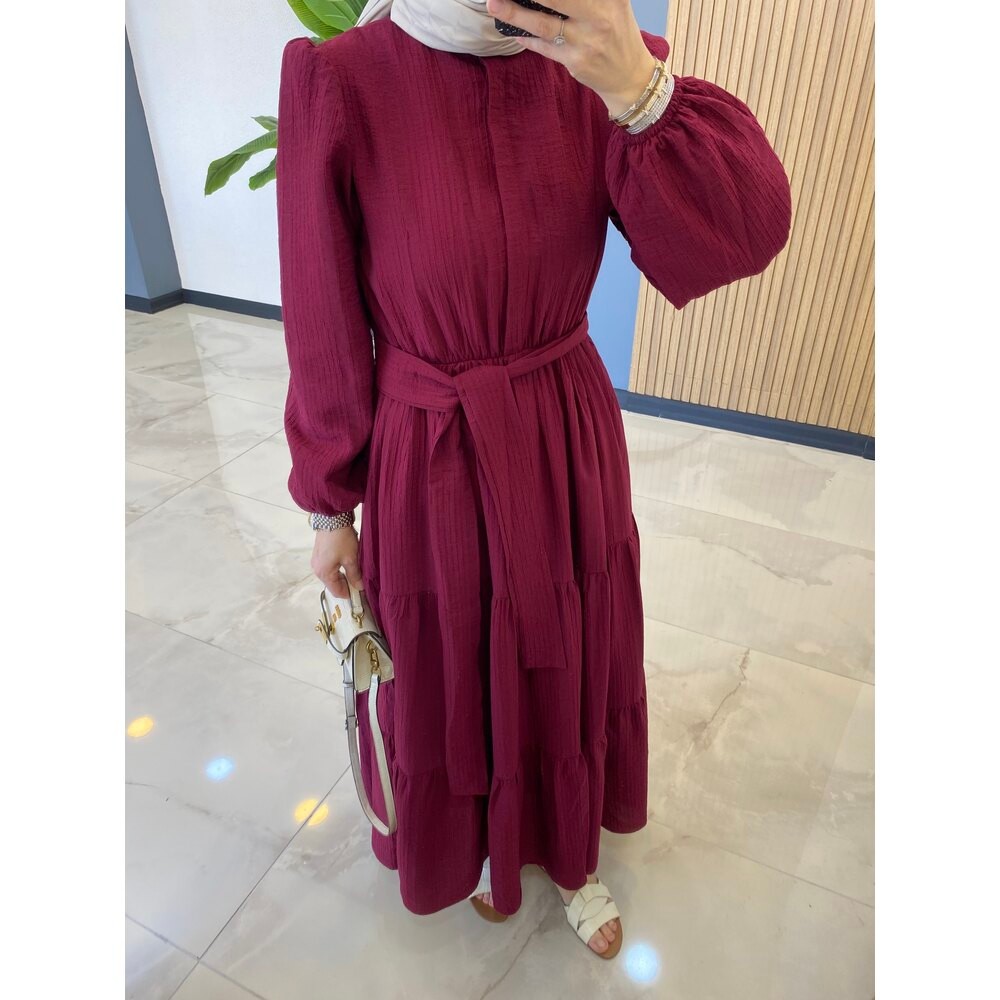KUĞU ELBİSE BORDO