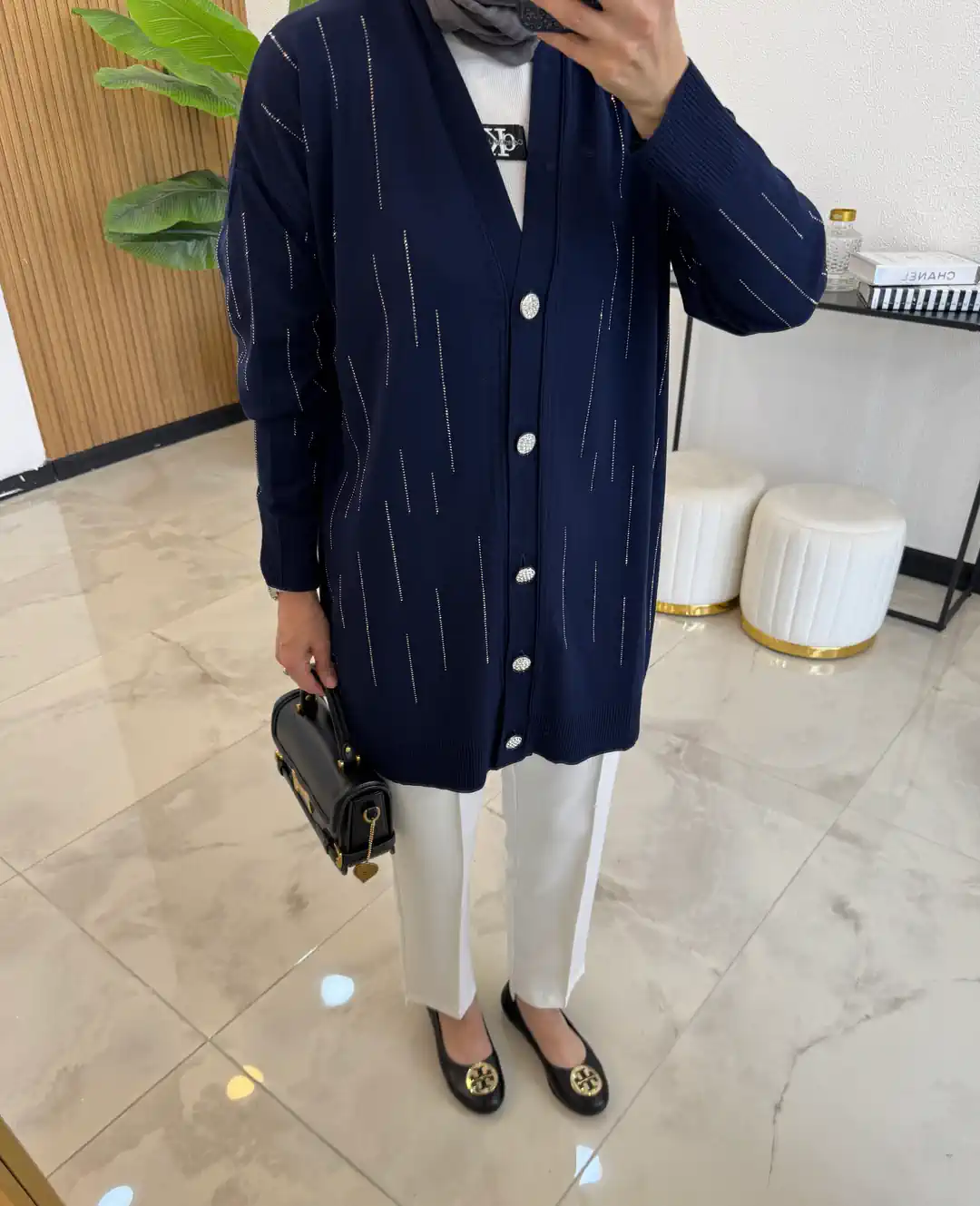 MEYRA TAŞLI HIRKA LACİVERT